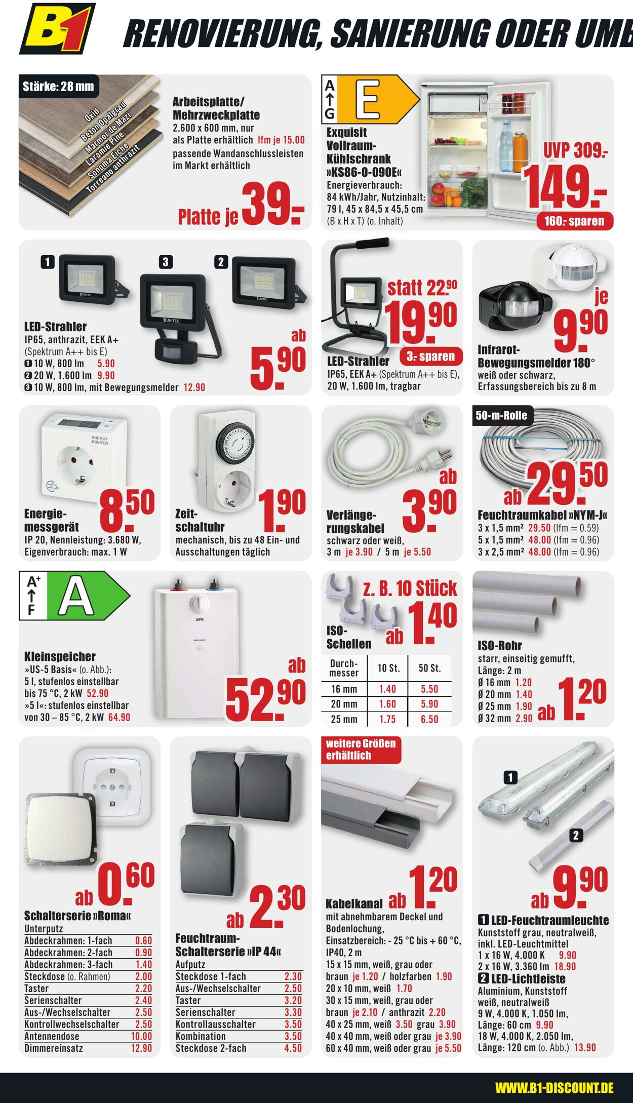 Prospekt B1 Discount Baumarkt 11.10.2025 - 17.10.2025