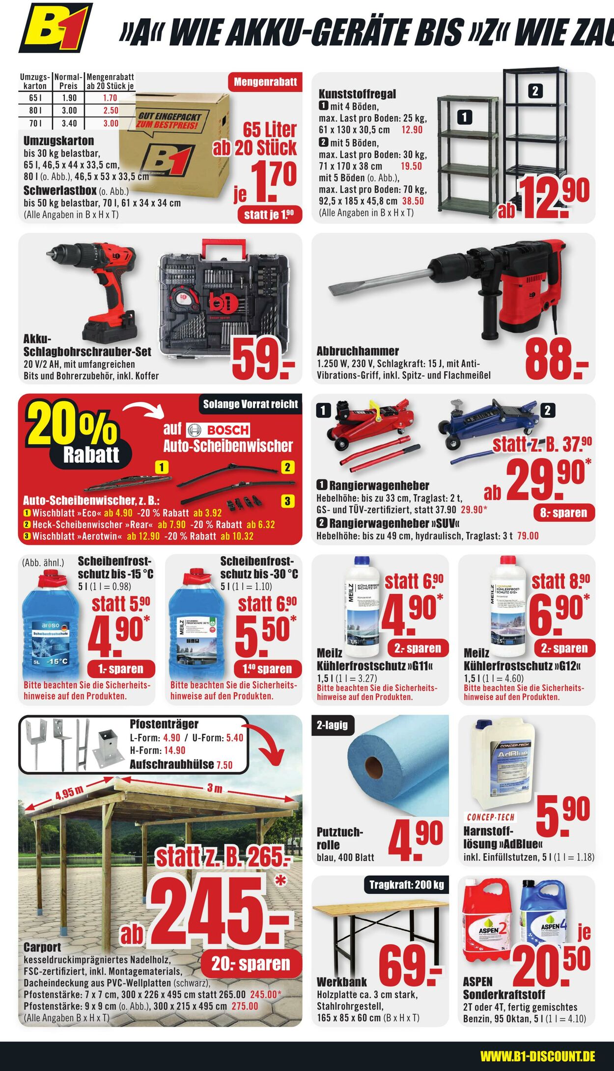 Prospekt B1 Discount Baumarkt 11.10.2025 - 17.10.2025