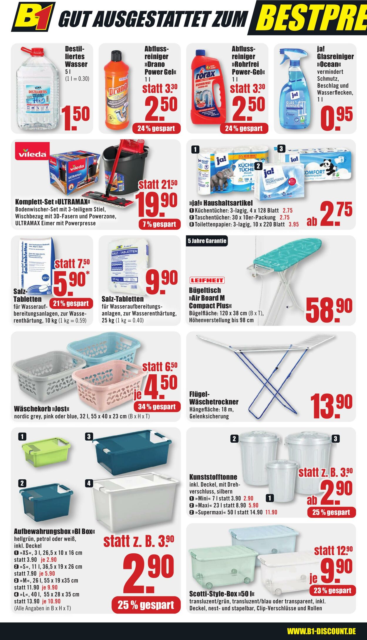 Prospekt B1 Discount Baumarkt 21.12.2024 - 27.12.2024