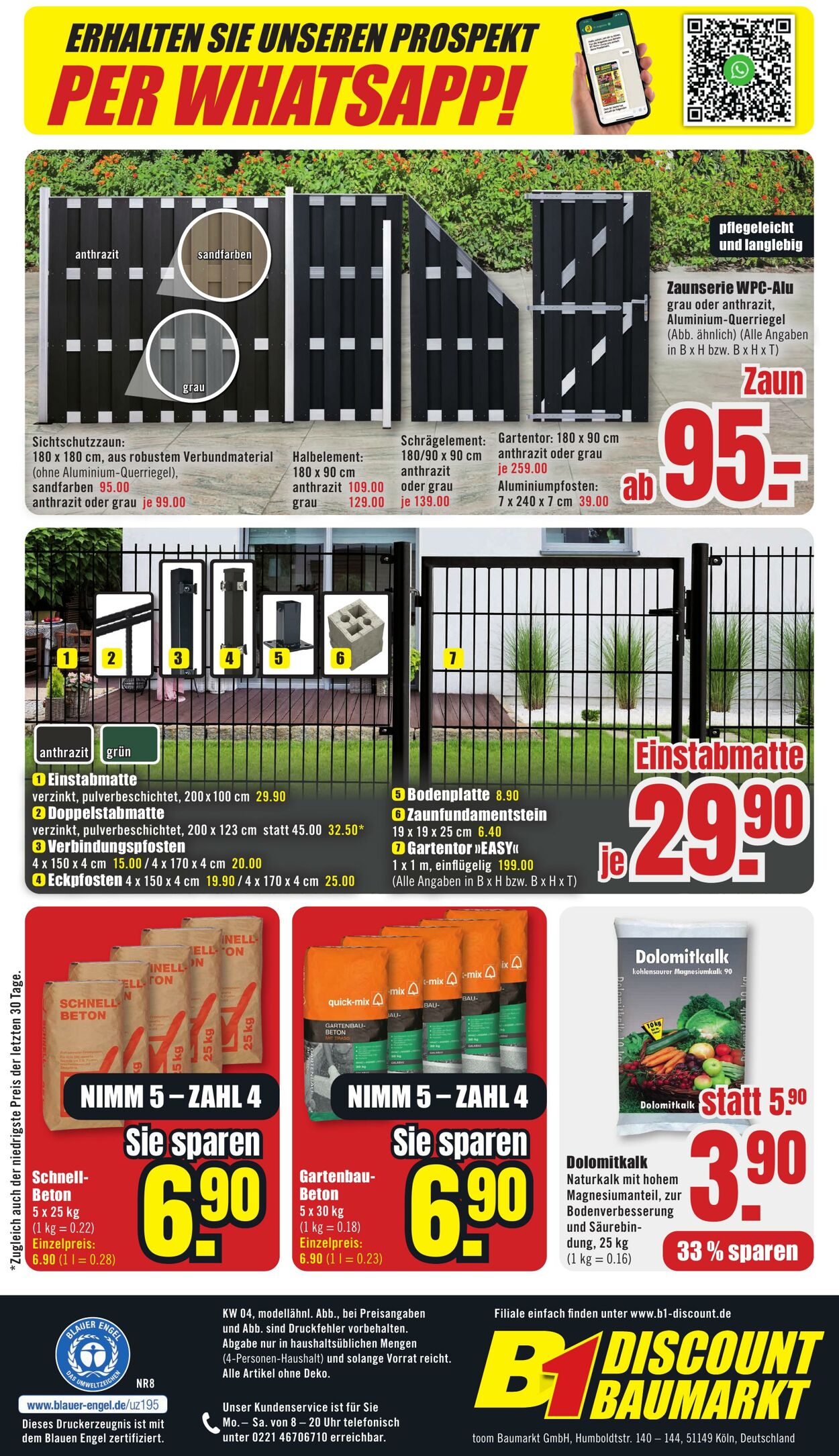 Prospekt B1 Discount Baumarkt 13.01.2024 - 19.01.2024