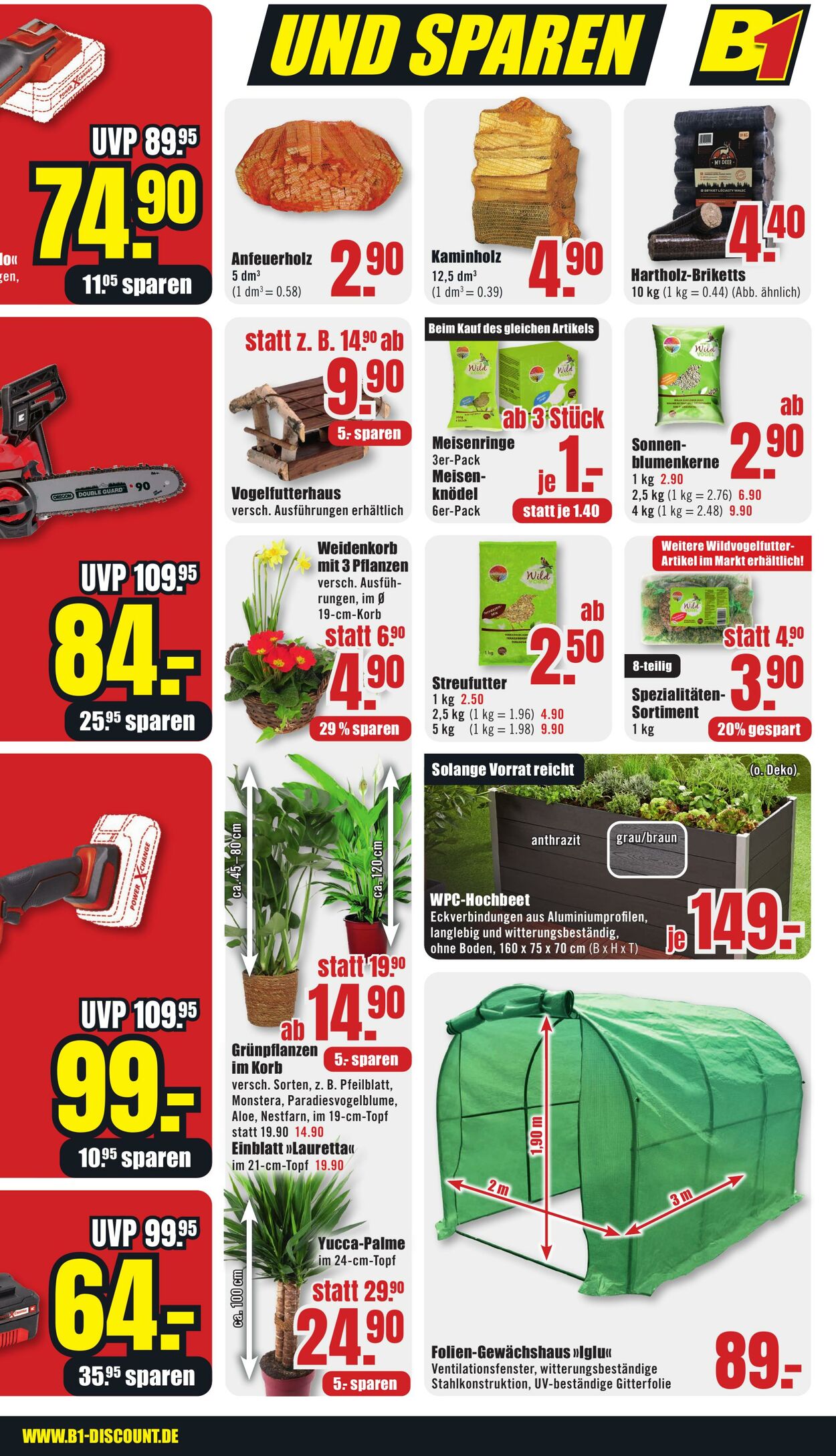 Prospekt B1 Discount Baumarkt 13.01.2024 - 19.01.2024