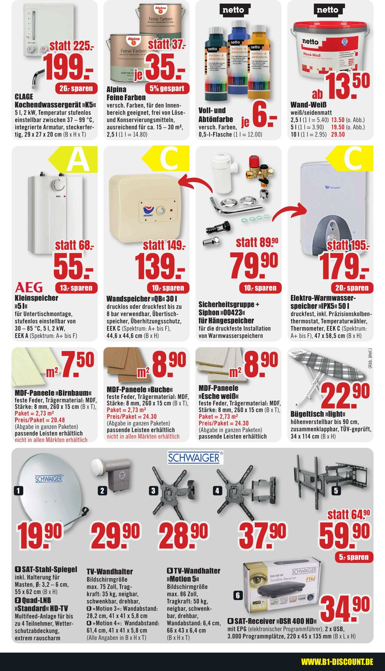 Prospekt B1 Discount Baumarkt 13.01.2024 - 19.01.2024