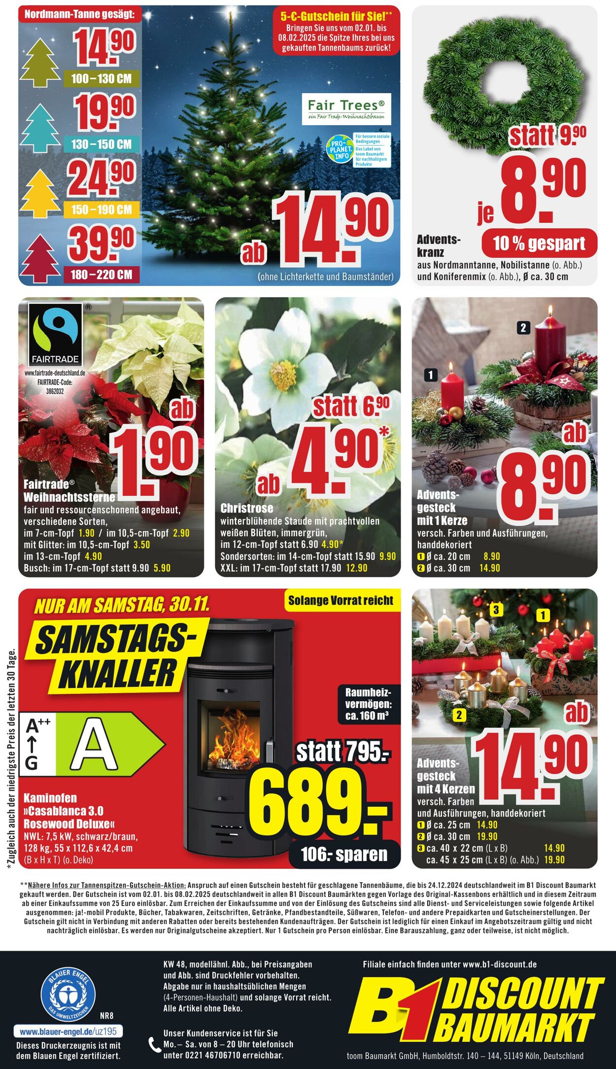 Prospekt B1 Discount Baumarkt 16.11.2024 - 22.11.2024