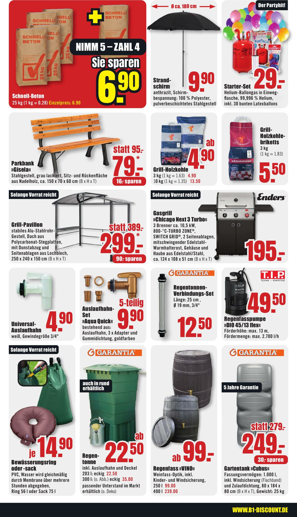 Prospekt B1 Discount Baumarkt 27.07.2024 - 02.08.2024