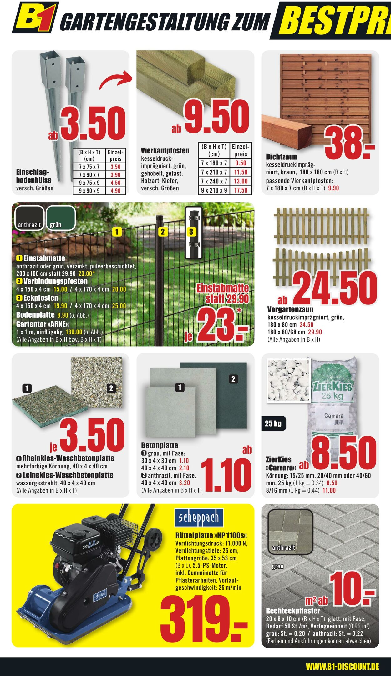 Prospekt B1 Discount Baumarkt 02.09.2023 - 08.09.2023