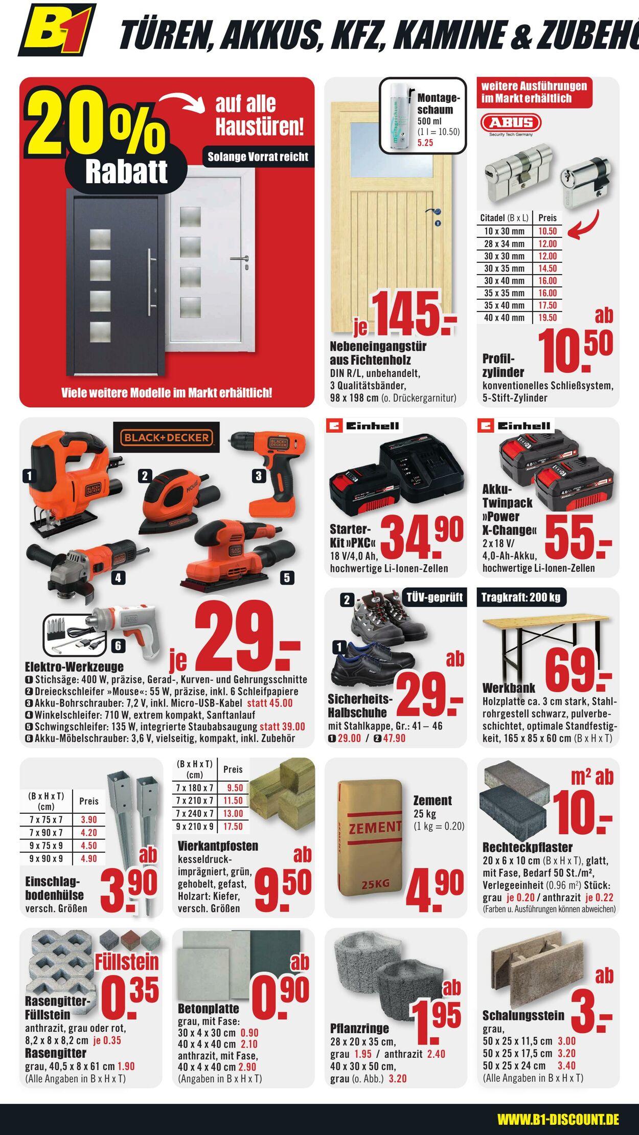 Prospekt B1 Discount Baumarkt 01.11.2025 - 07.11.2025