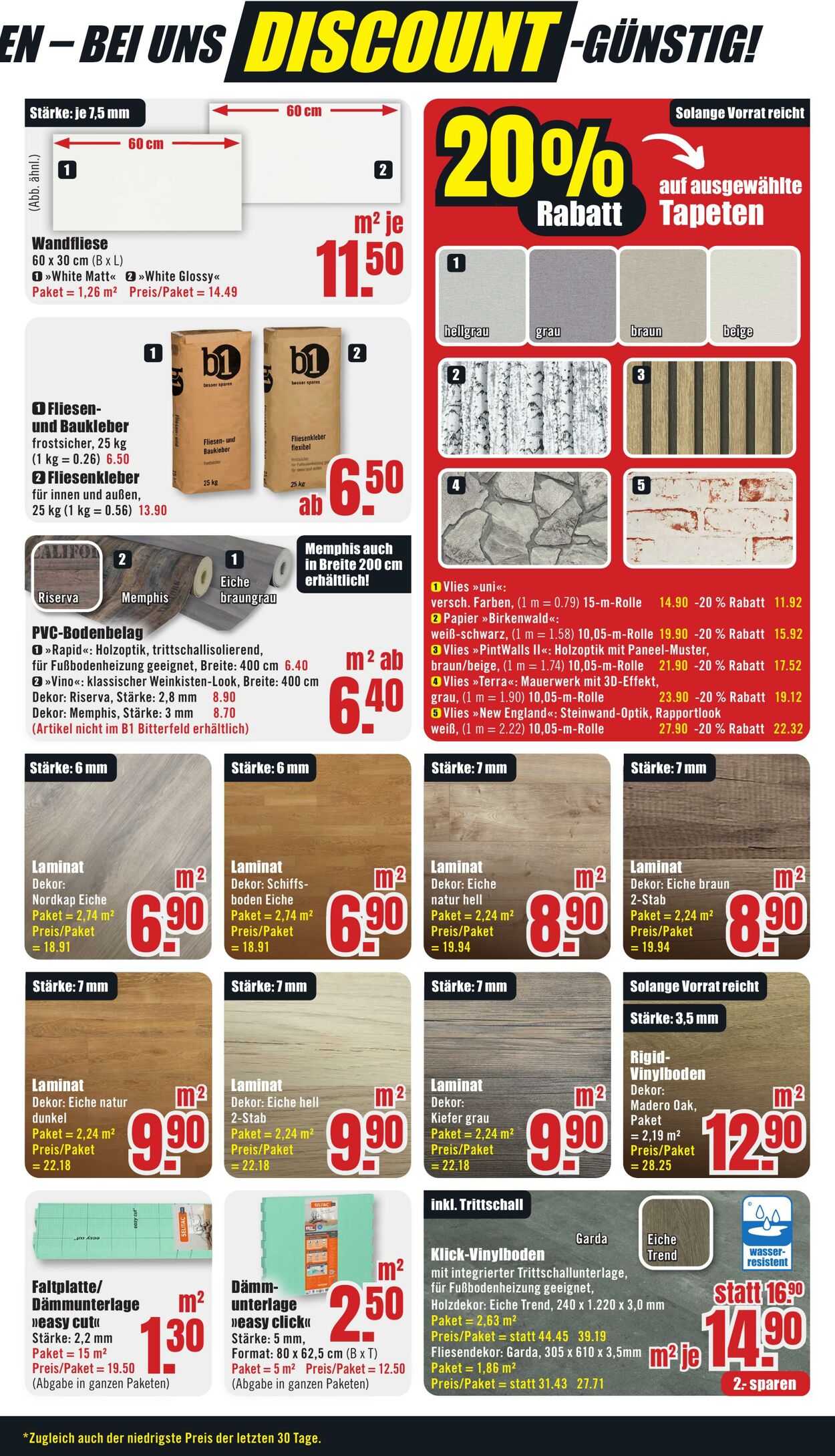 Prospekt B1 Discount Baumarkt 09.11.2024 - 15.11.2024