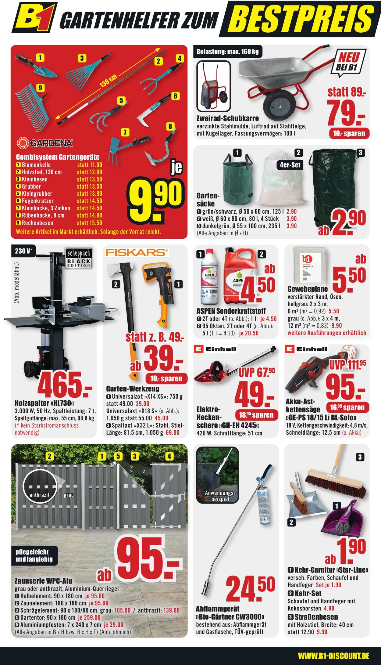 Prospekt B1 Discount Baumarkt 23.08.2025 - 29.08.2025