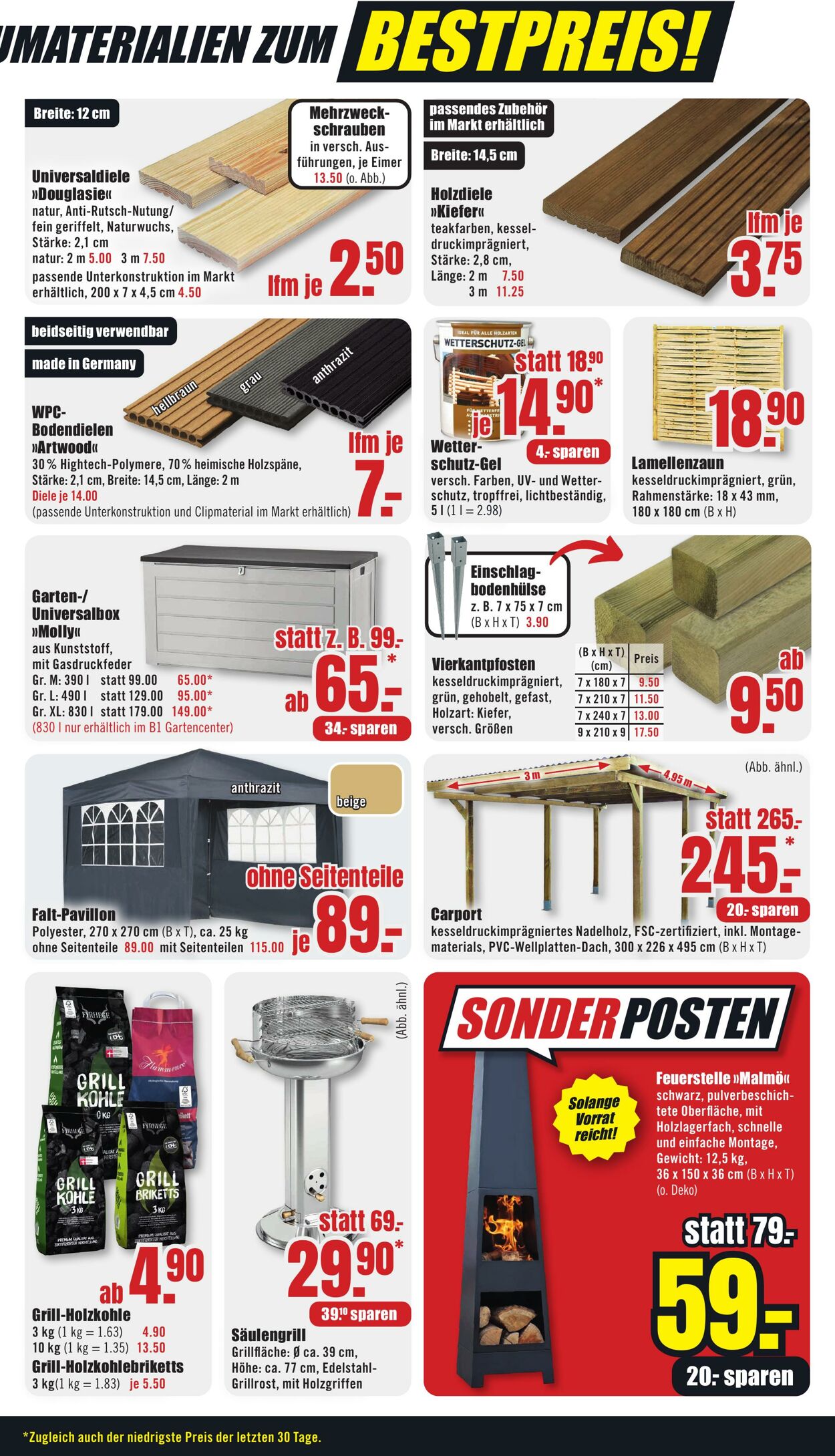 Prospekt B1 Discount Baumarkt 23.08.2025 - 29.08.2025