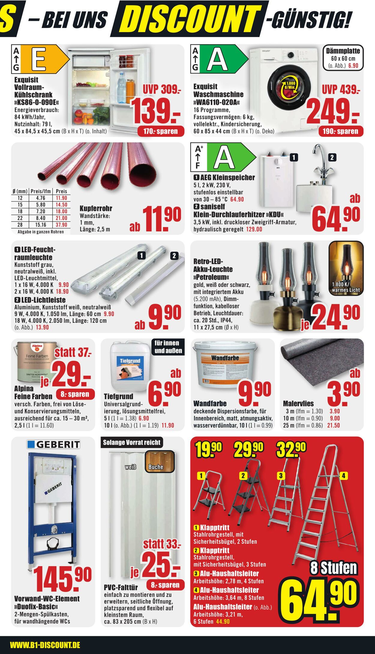 Prospekt B1 Discount Baumarkt 02.08.2025 - 08.08.2025