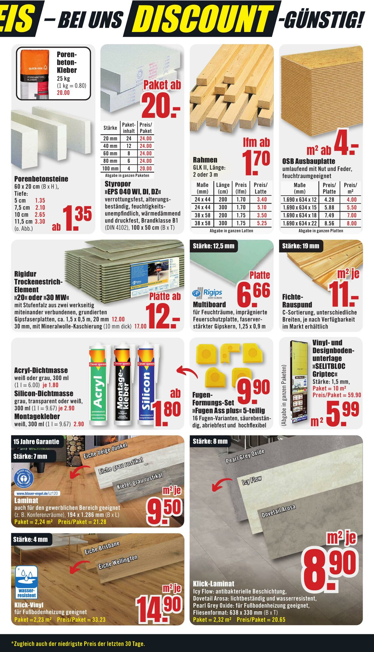 Prospekt B1 Discount Baumarkt 02.08.2025 - 08.08.2025