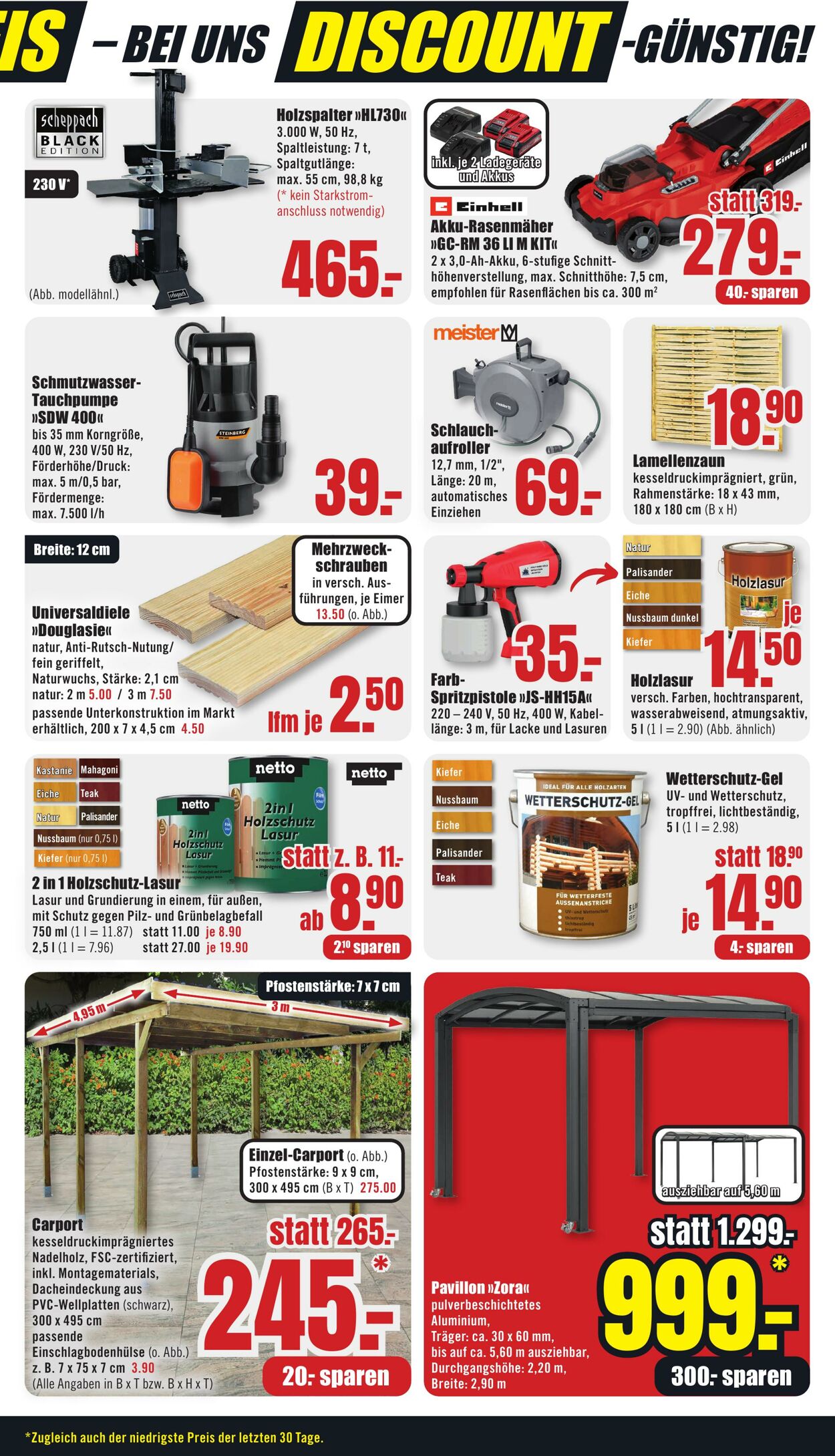 Prospekt B1 Discount Baumarkt 02.08.2025 - 08.08.2025