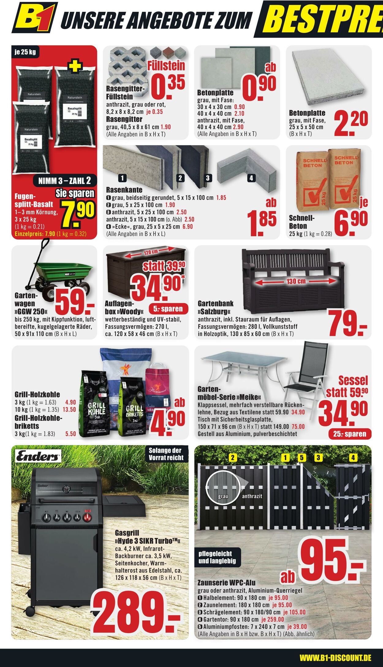 Prospekt B1 Discount Baumarkt 02.08.2025 - 08.08.2025