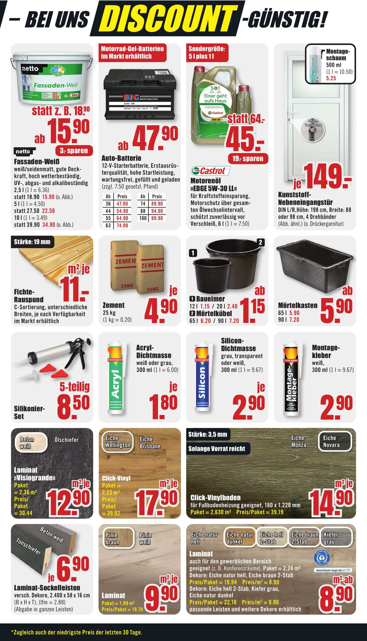 Prospekt B1 Discount Baumarkt 10.08.2024 - 16.08.2024