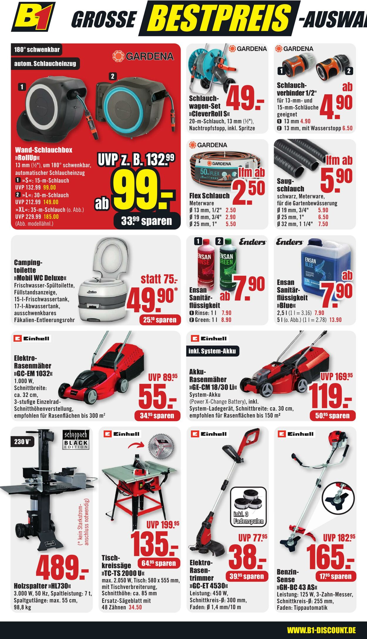 Prospekt B1 Discount Baumarkt 12.07.2025 - 18.07.2025
