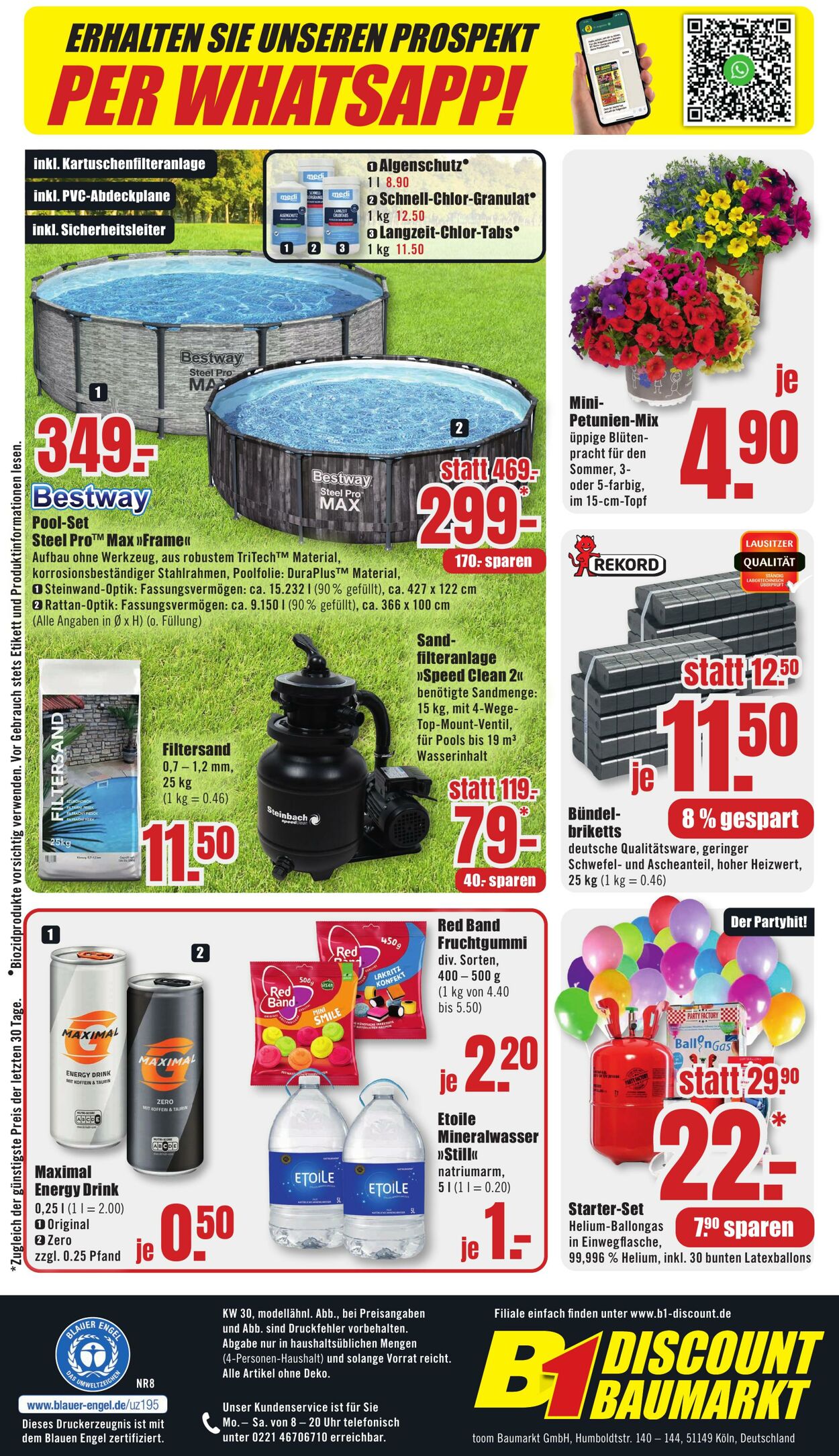 Prospekt B1 Discount Baumarkt 12.07.2025 - 18.07.2025