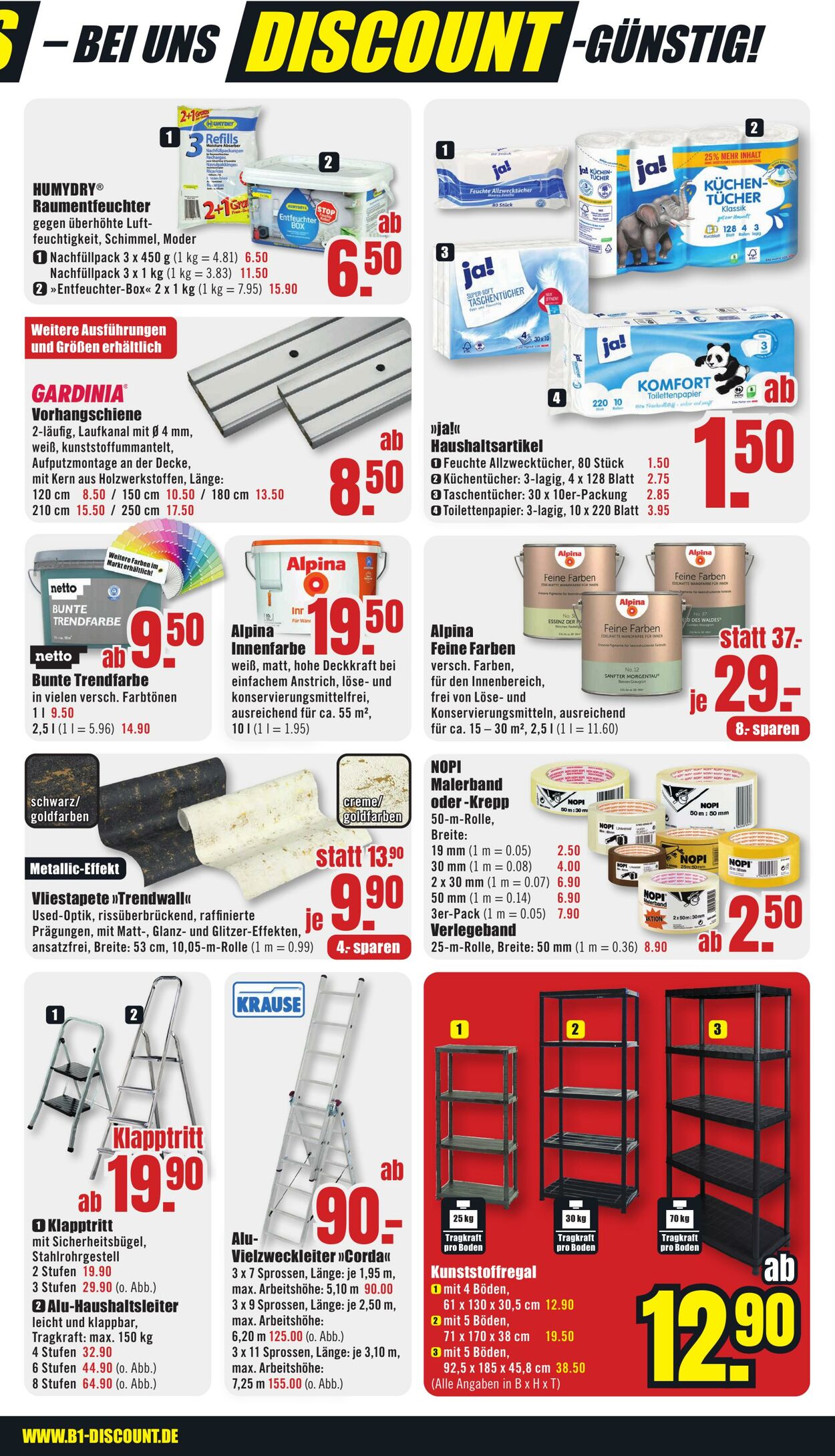 Prospekt B1 Discount Baumarkt 27.09.2025 - 03.10.2025