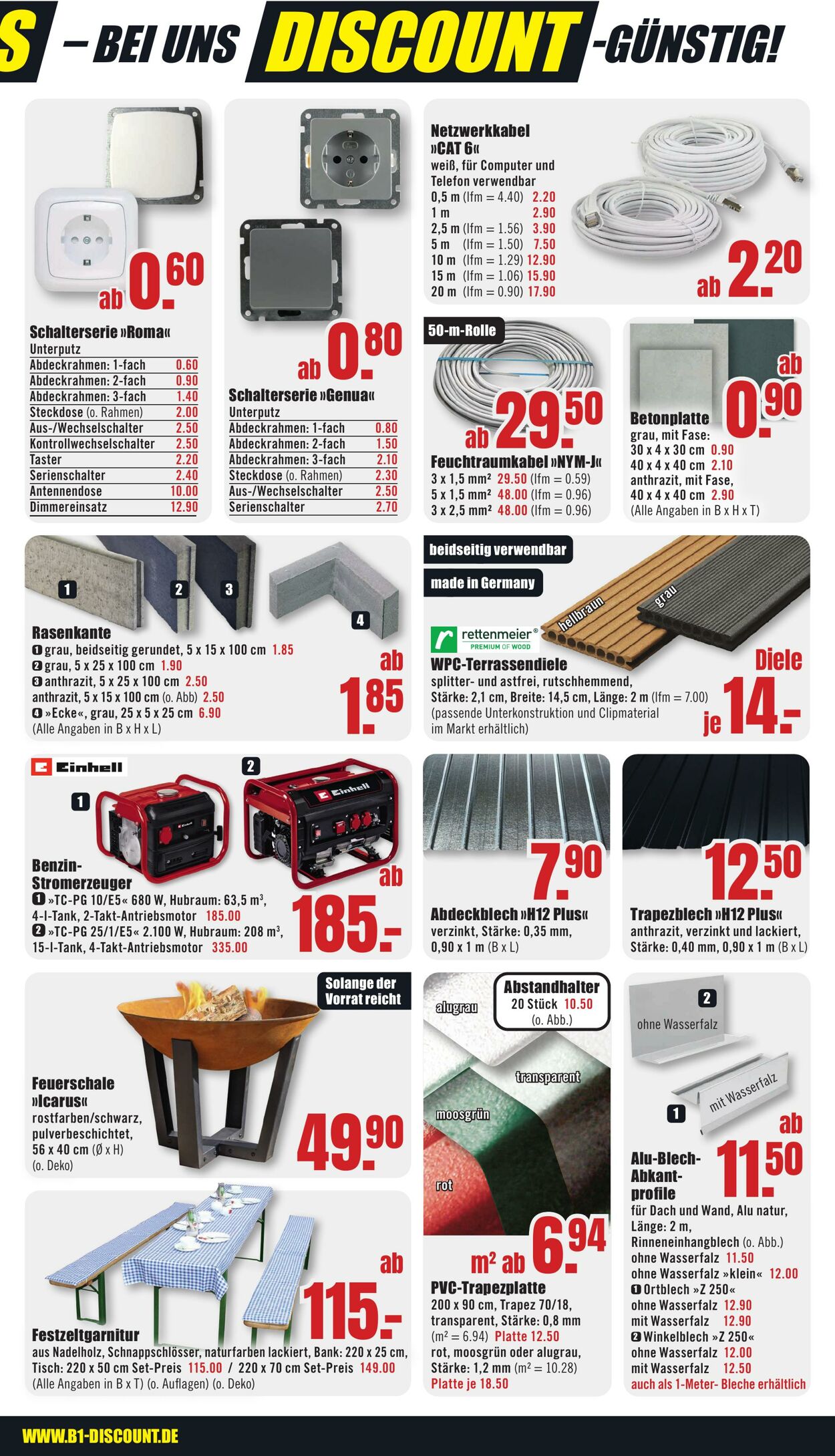 Prospekt B1 Discount Baumarkt 27.09.2025 - 03.10.2025