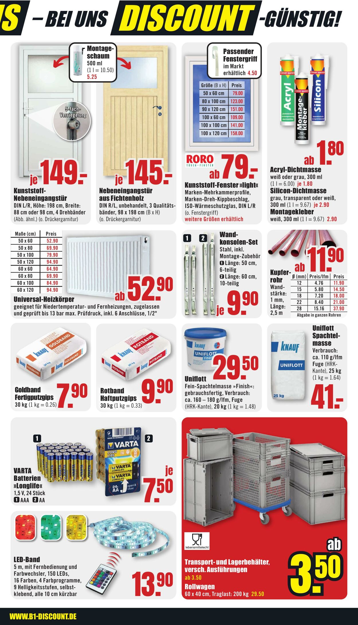 Prospekt B1 Discount Baumarkt 27.09.2025 - 03.10.2025