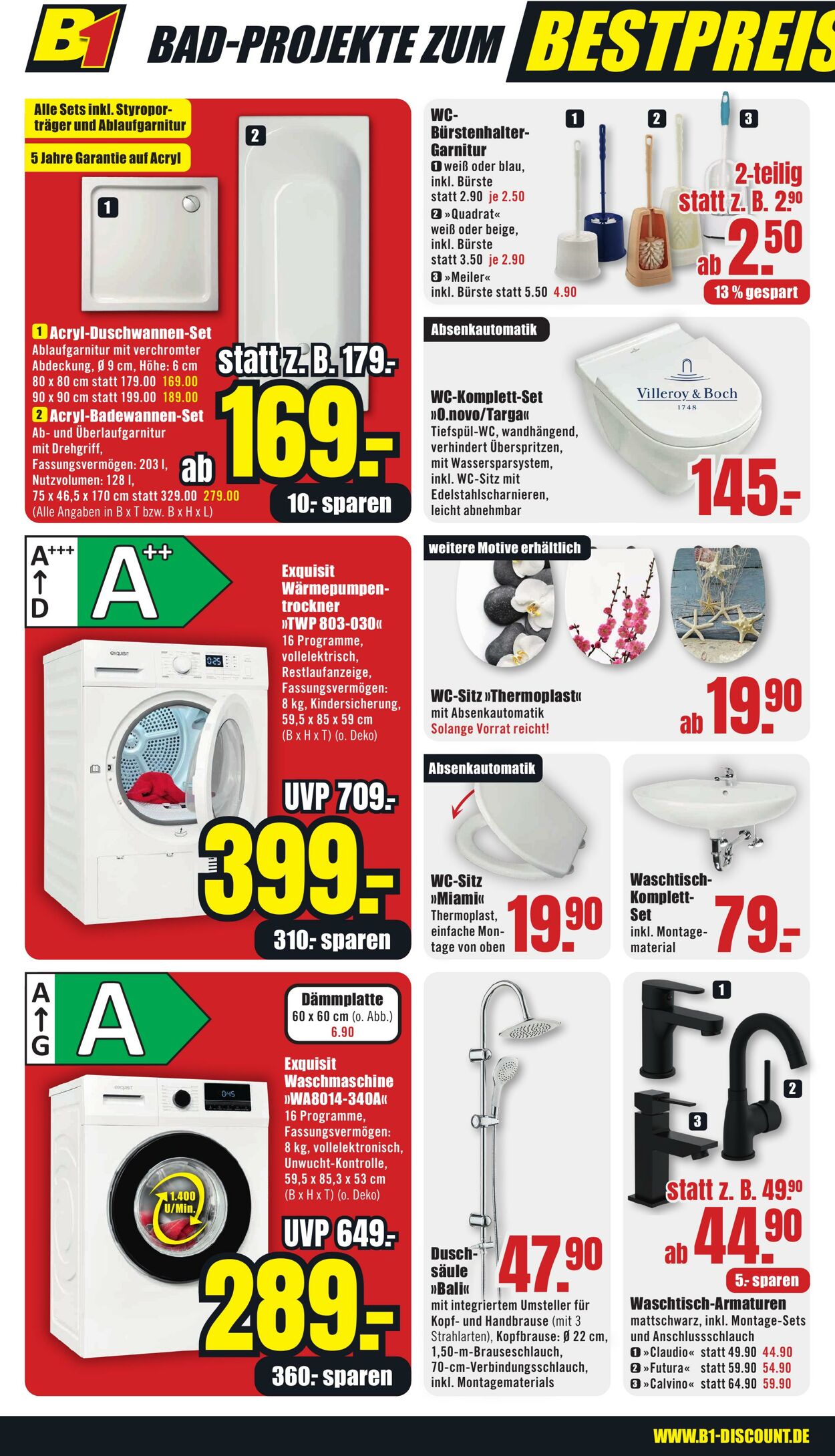 Prospekt B1 Discount Baumarkt 27.09.2025 - 03.10.2025