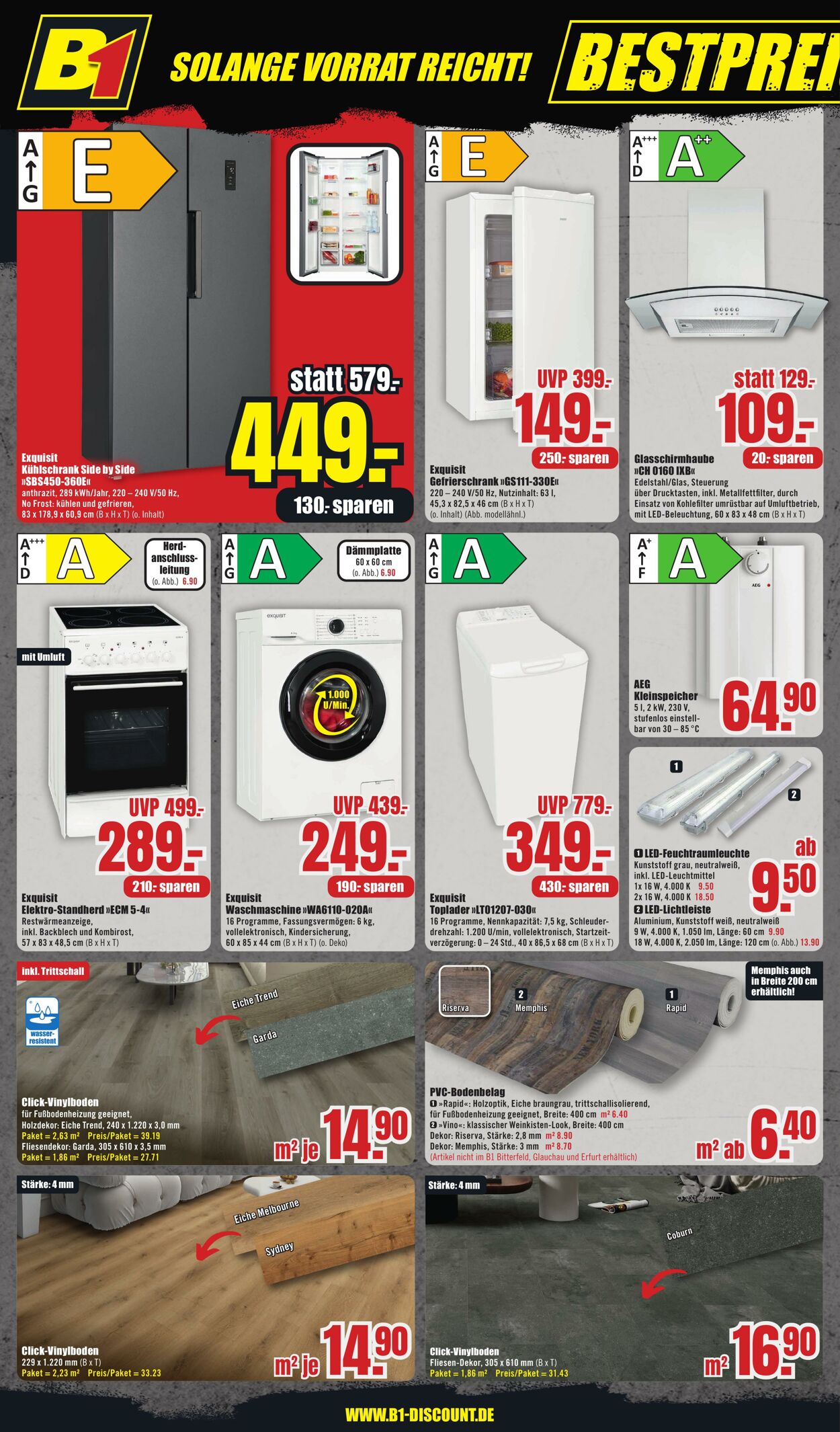Prospekt B1 Discount Baumarkt 20.09.2025 - 26.09.2025