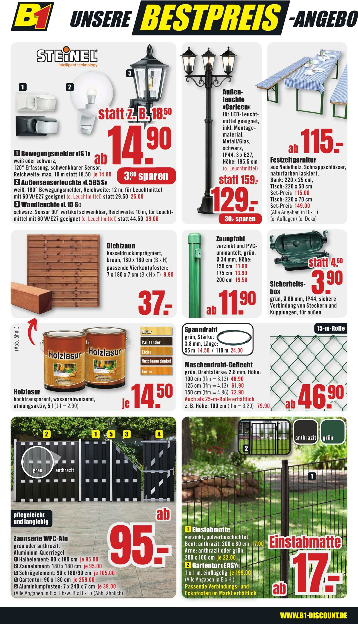 Prospekt B1 Discount Baumarkt 20.09.2025 - 26.09.2025