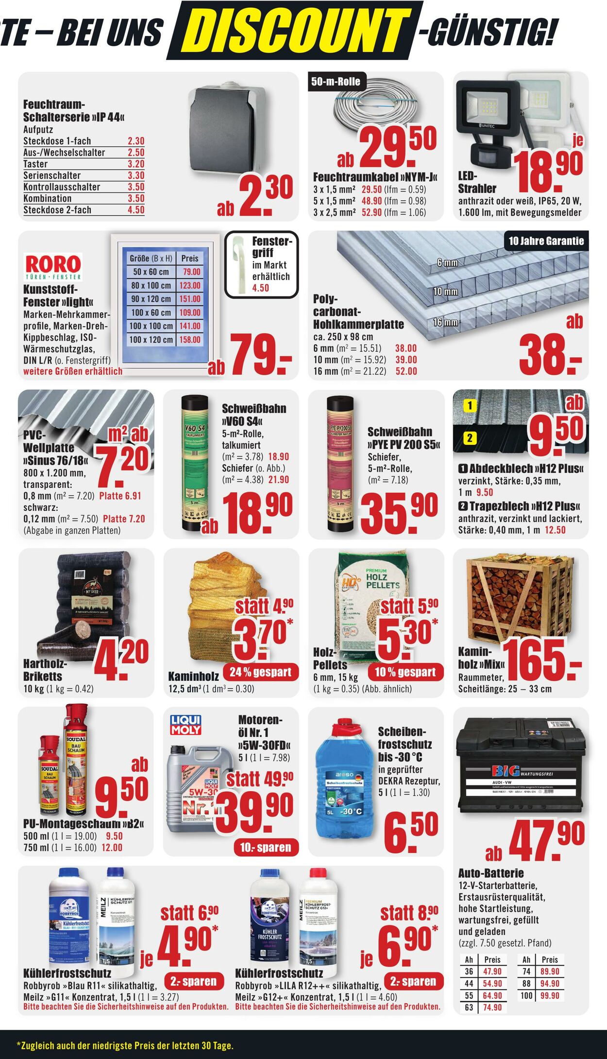 Prospekt B1 Discount Baumarkt 28.12.2024 - 03.01.2025