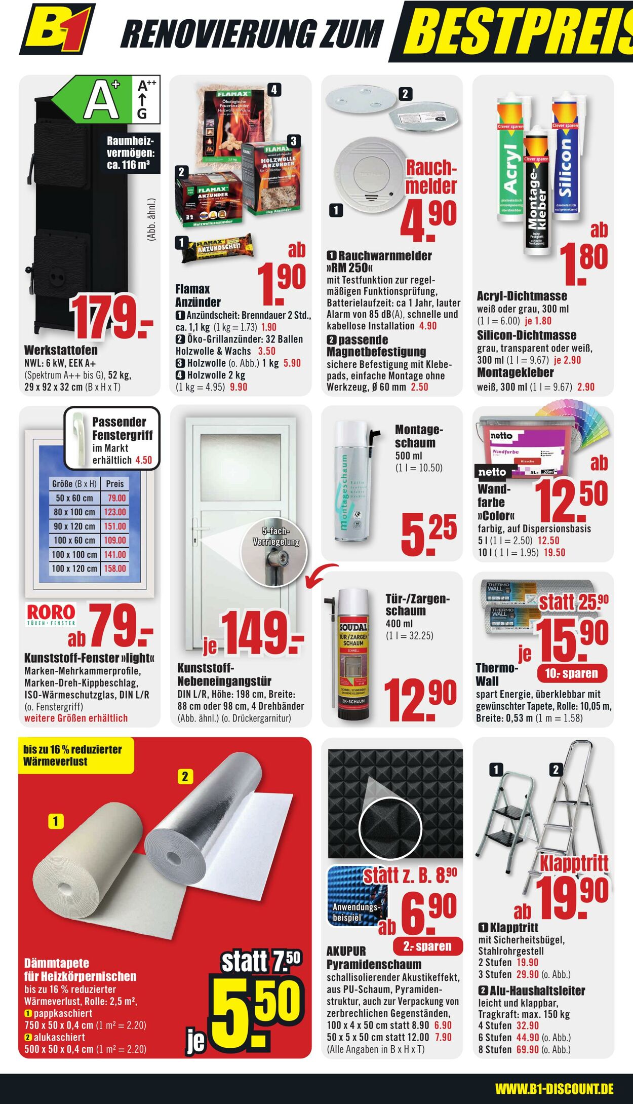 Prospekt B1 Discount Baumarkt 02.11.2024 - 08.11.2024