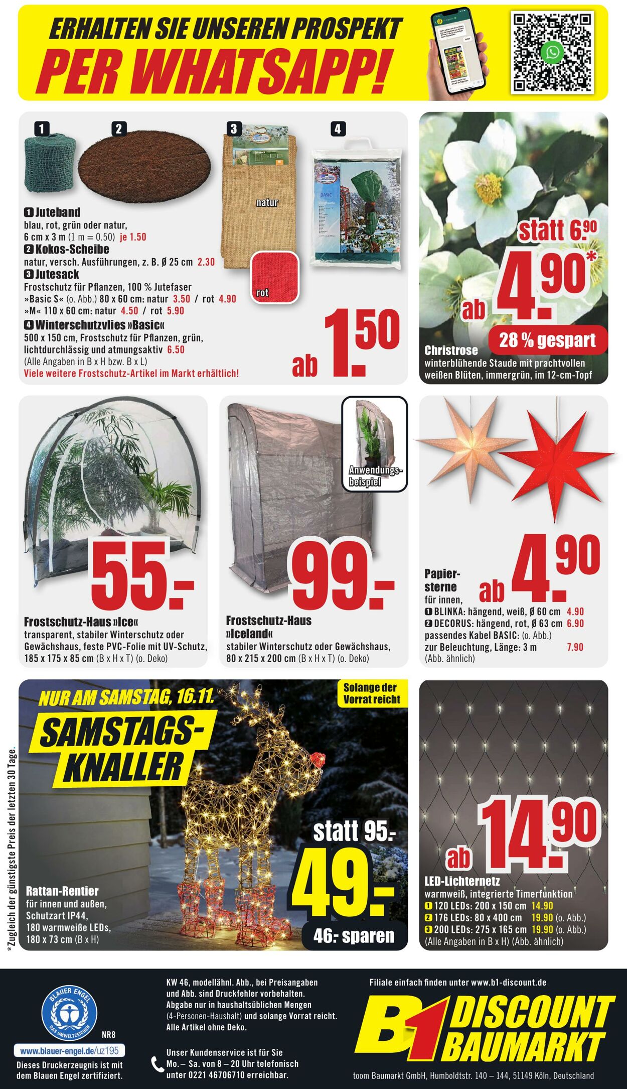 Prospekt B1 Discount Baumarkt 02.11.2024 - 08.11.2024