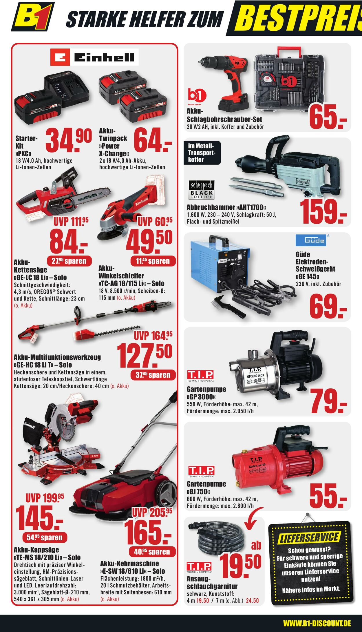 Prospekt B1 Discount Baumarkt 02.11.2024 - 08.11.2024