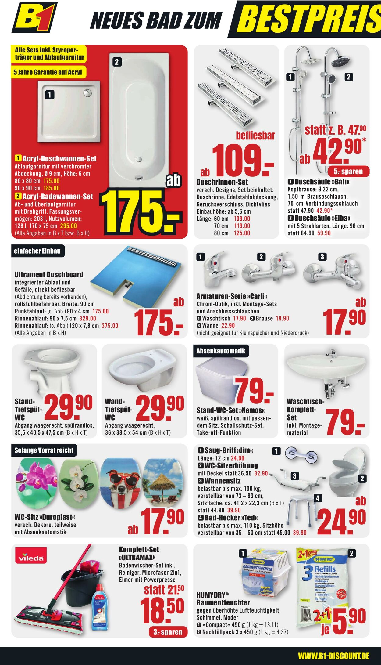 Prospekt B1 Discount Baumarkt 02.11.2024 - 08.11.2024