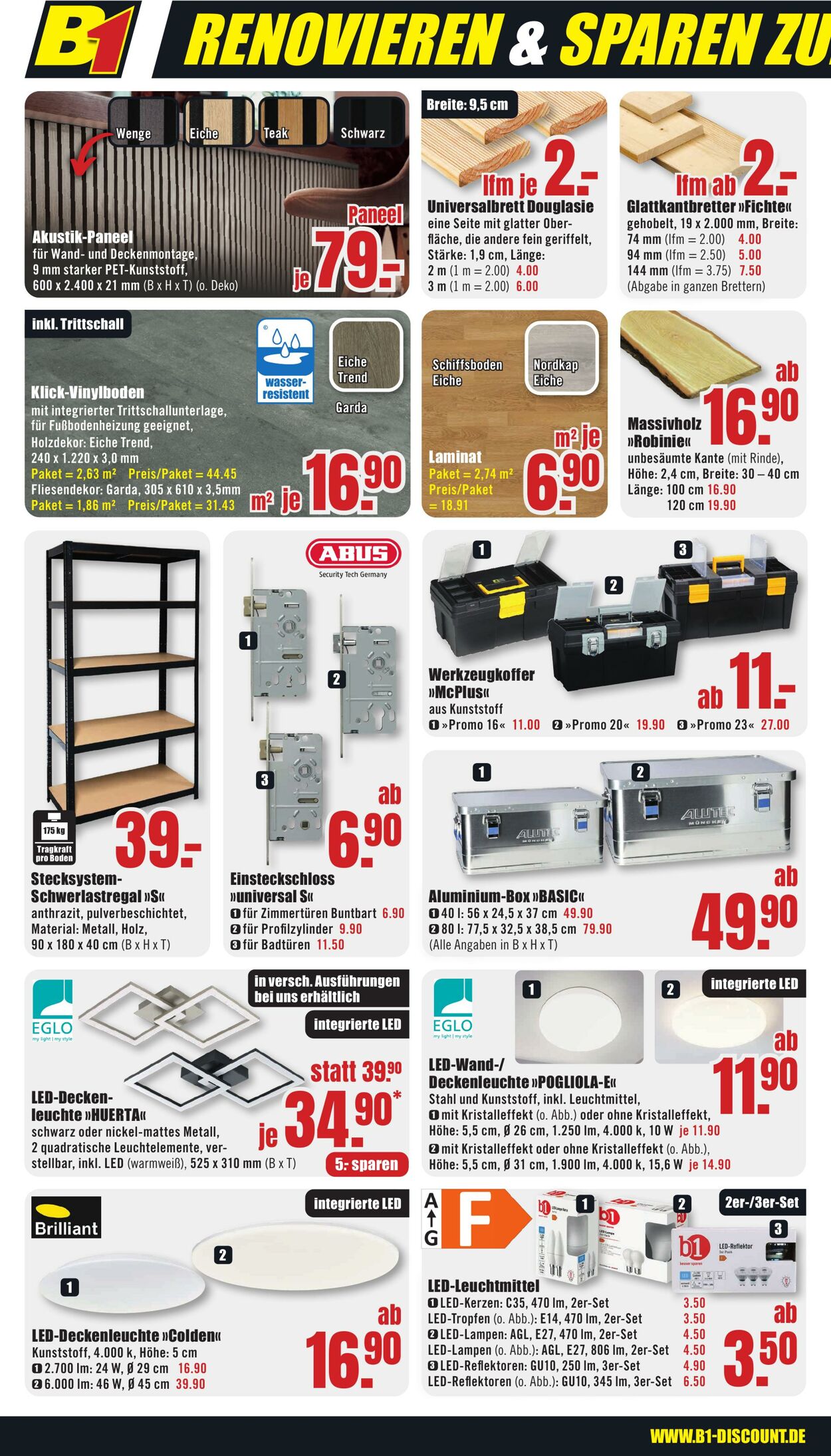 Prospekt B1 Discount Baumarkt 05.10.2024 - 11.10.2024