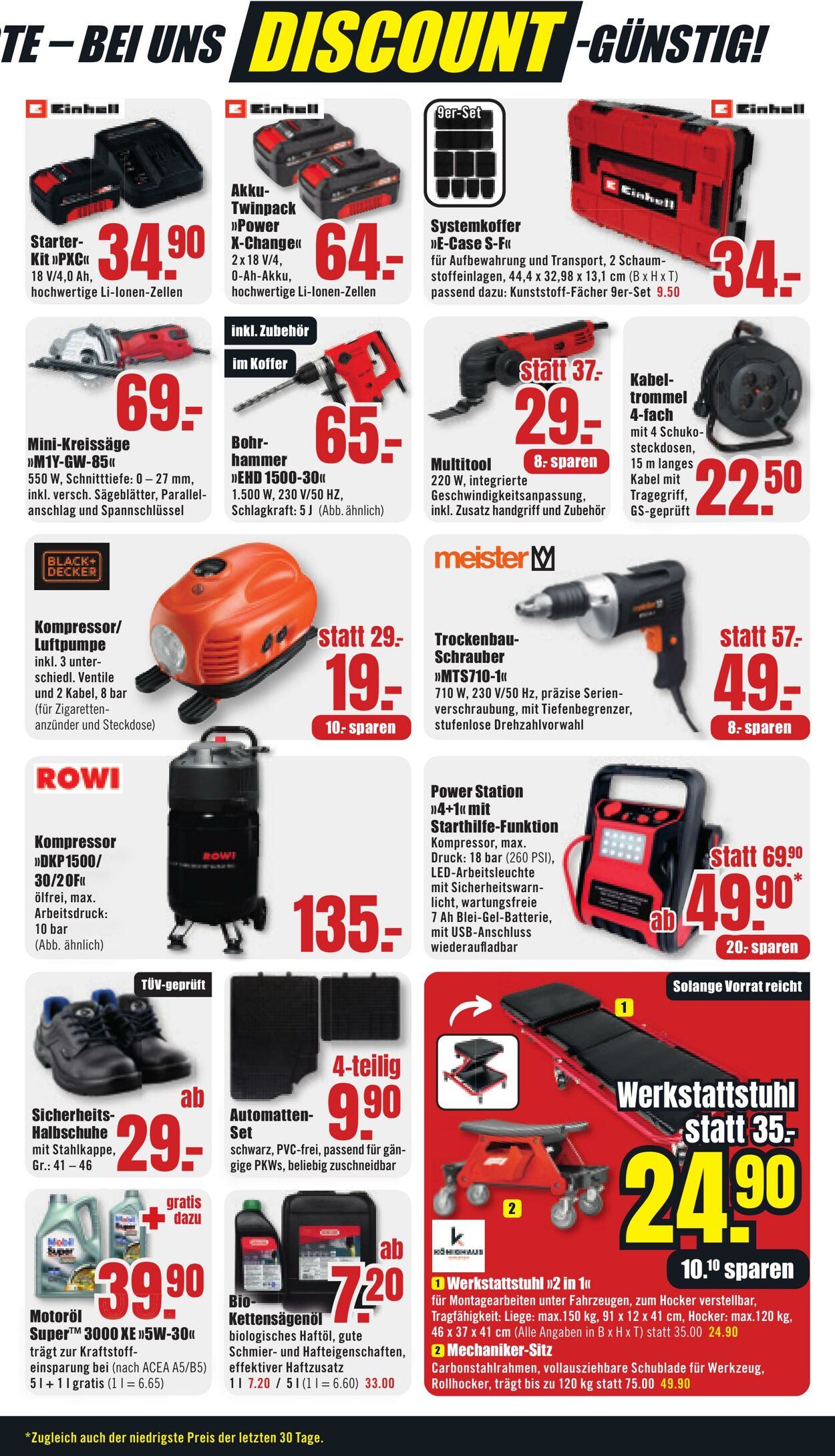 Prospekt B1 Discount Baumarkt 26.10.2024 - 01.11.2024