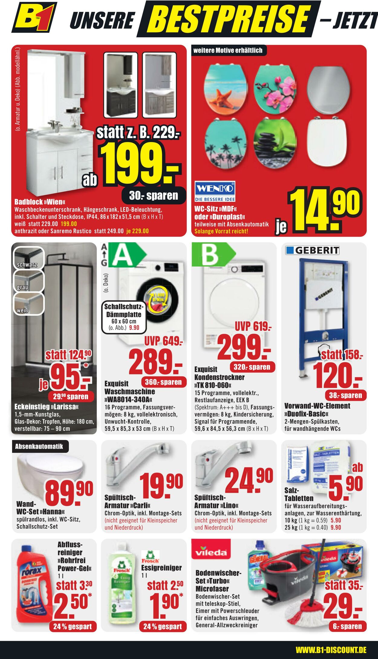 Prospekt B1 Discount Baumarkt 26.10.2024 - 01.11.2024