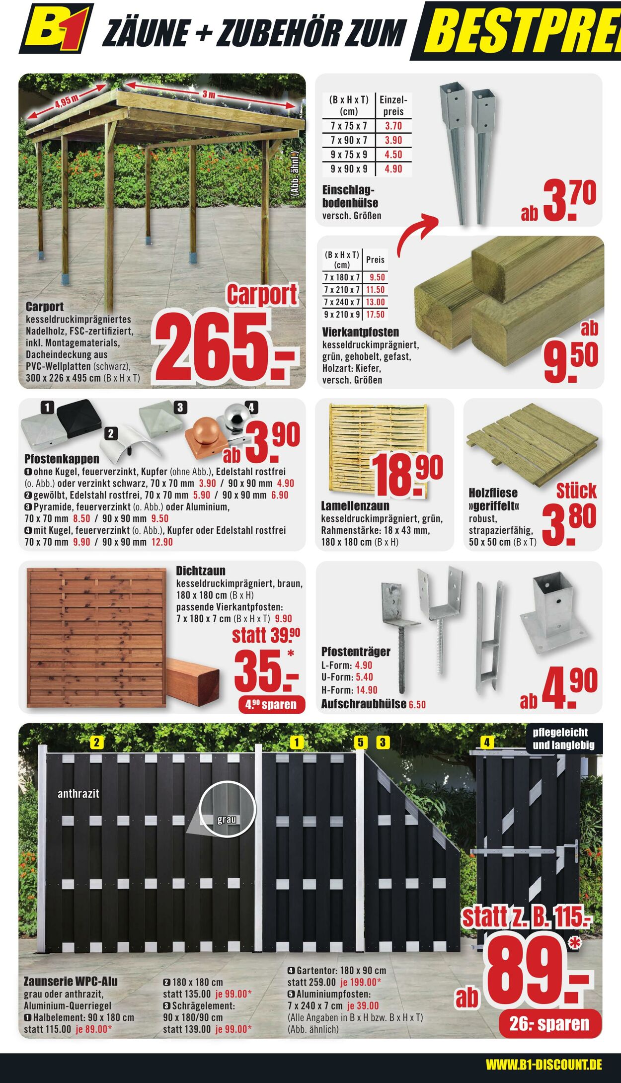 Prospekt B1 Discount Baumarkt 12.10.2024 - 18.10.2024