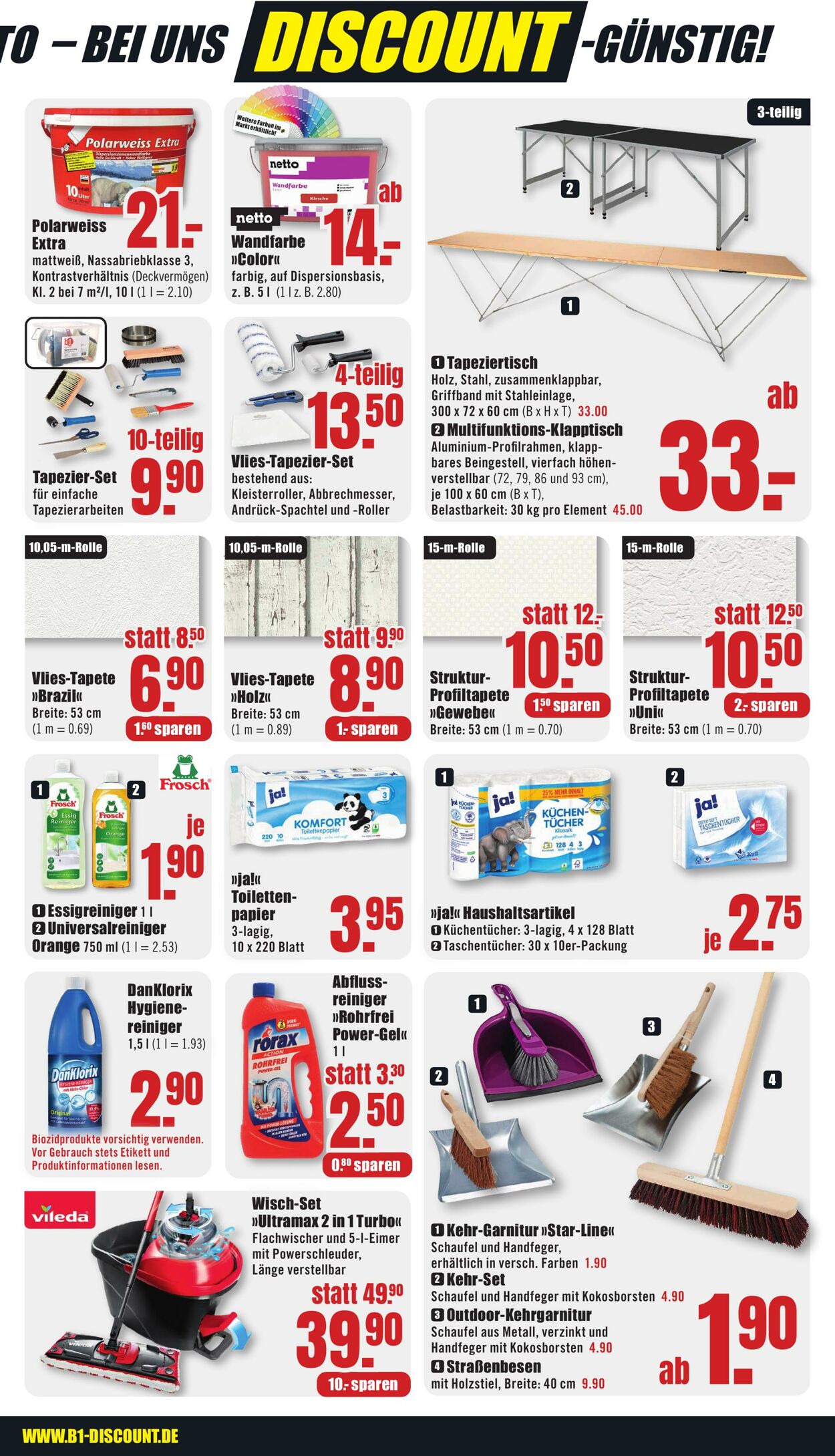 Prospekt B1 Discount Baumarkt 12.10.2024 - 18.10.2024