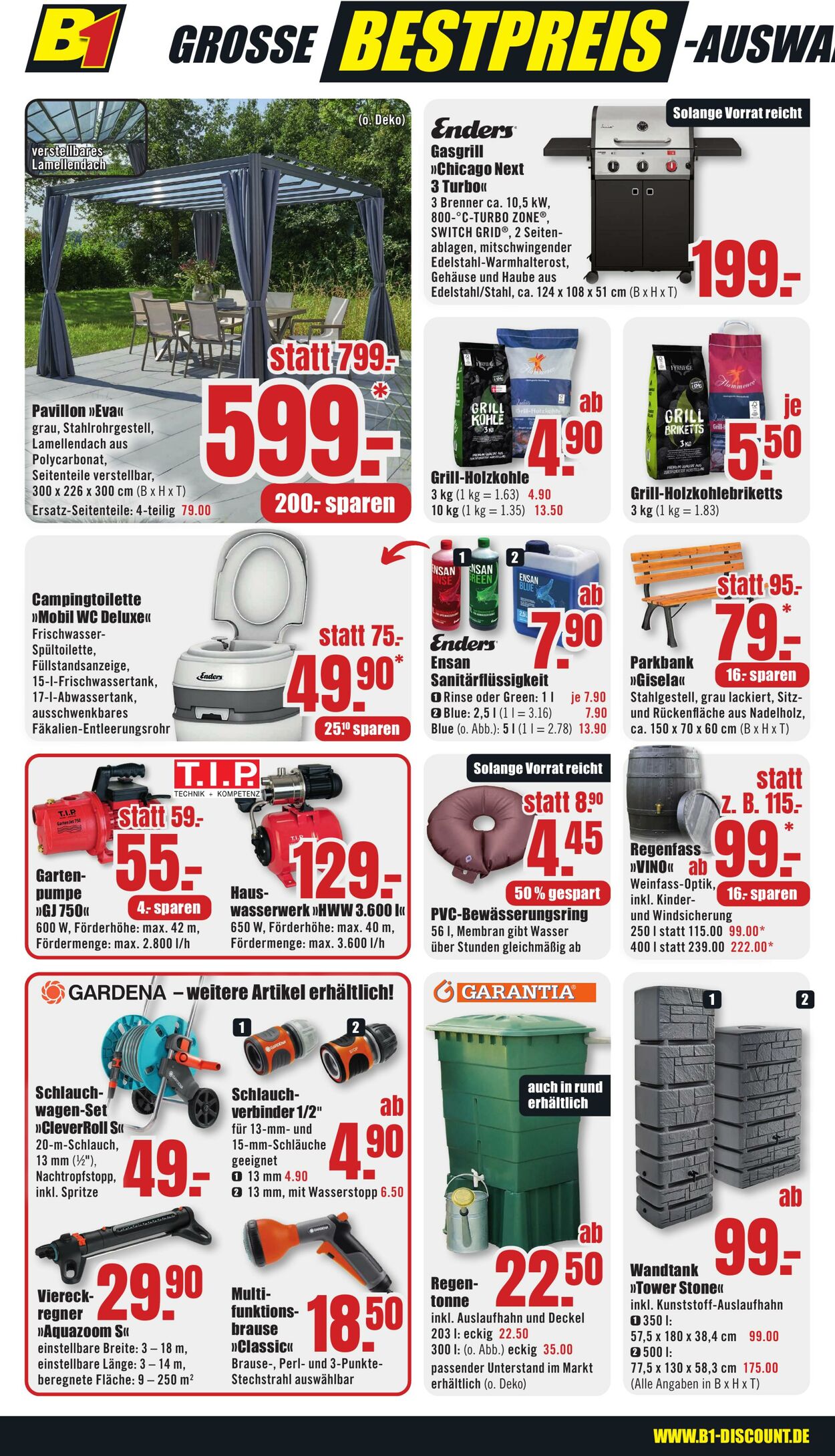 Prospekt B1 Discount Baumarkt 02.08.2025 - 08.08.2025