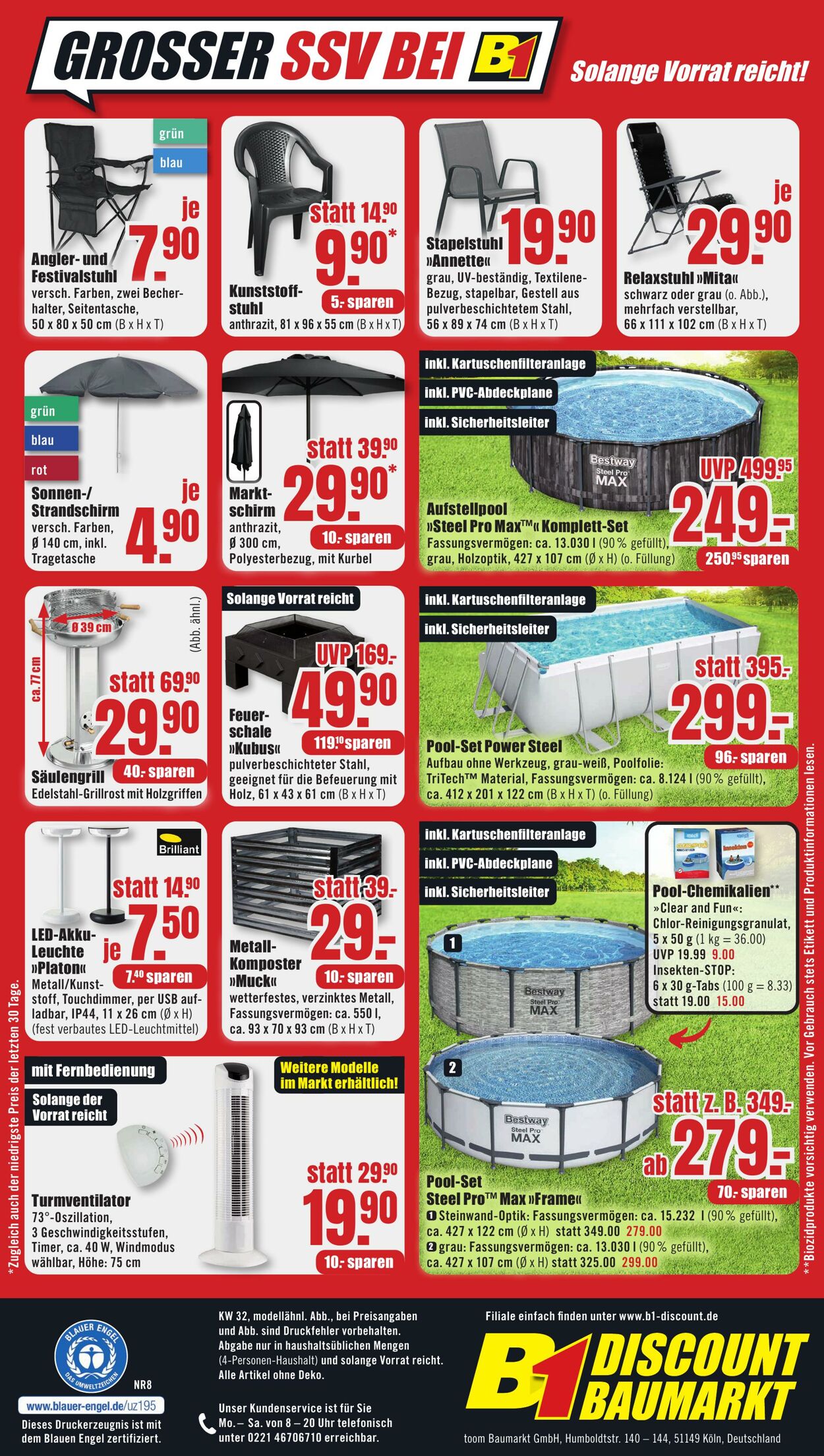 Prospekt B1 Discount Baumarkt 02.08.2025 - 08.08.2025