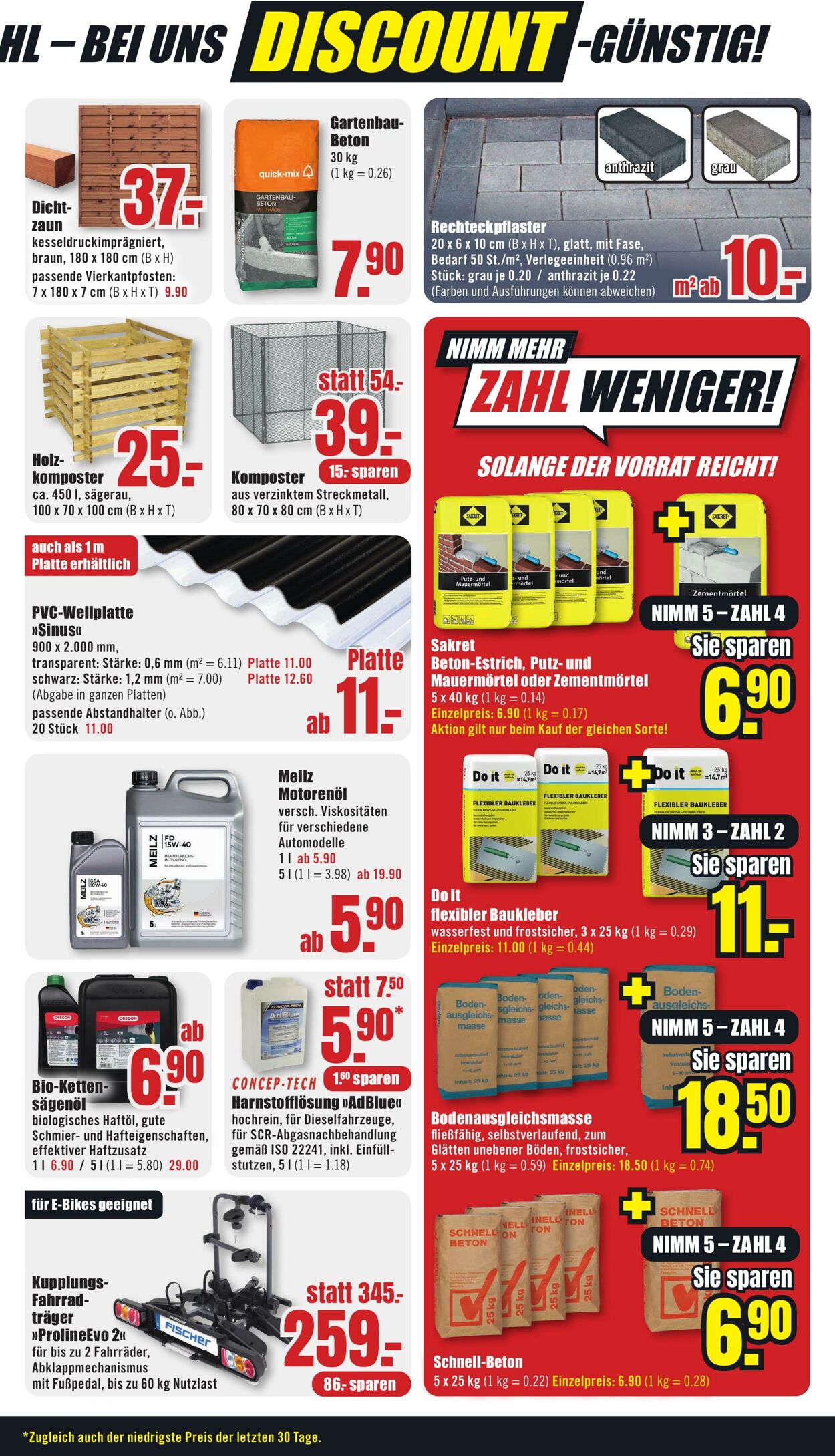 Prospekt B1 Discount Baumarkt 02.08.2025 - 08.08.2025
