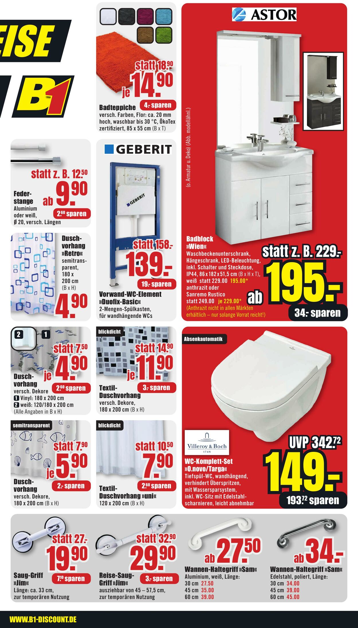 Prospekt B1 Discount Baumarkt 06.01.2024 - 12.01.2024