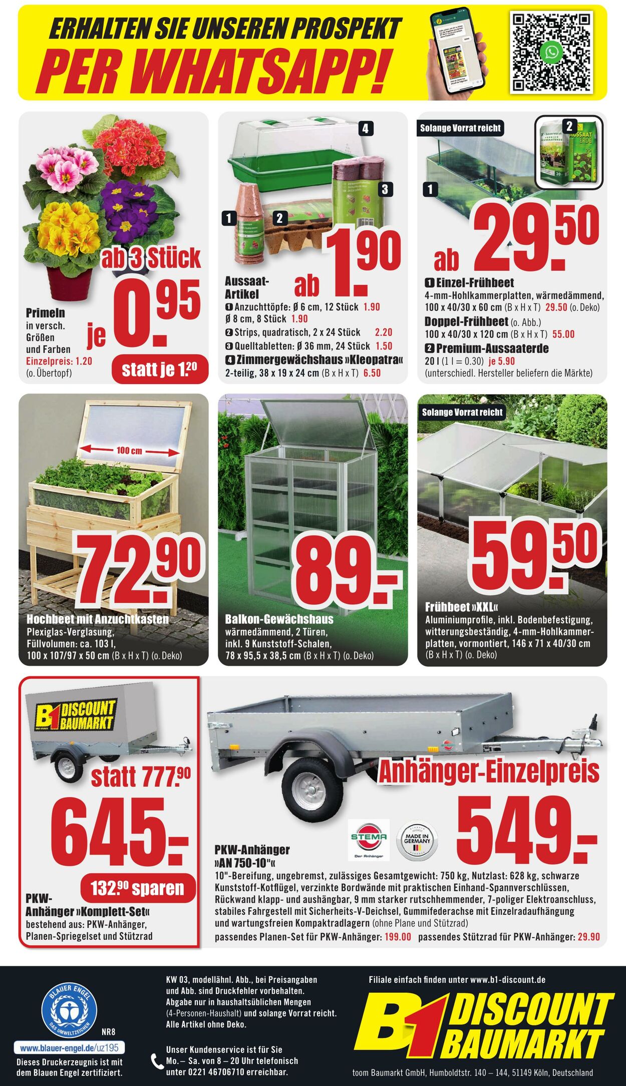 Prospekt B1 Discount Baumarkt 06.01.2024 - 12.01.2024