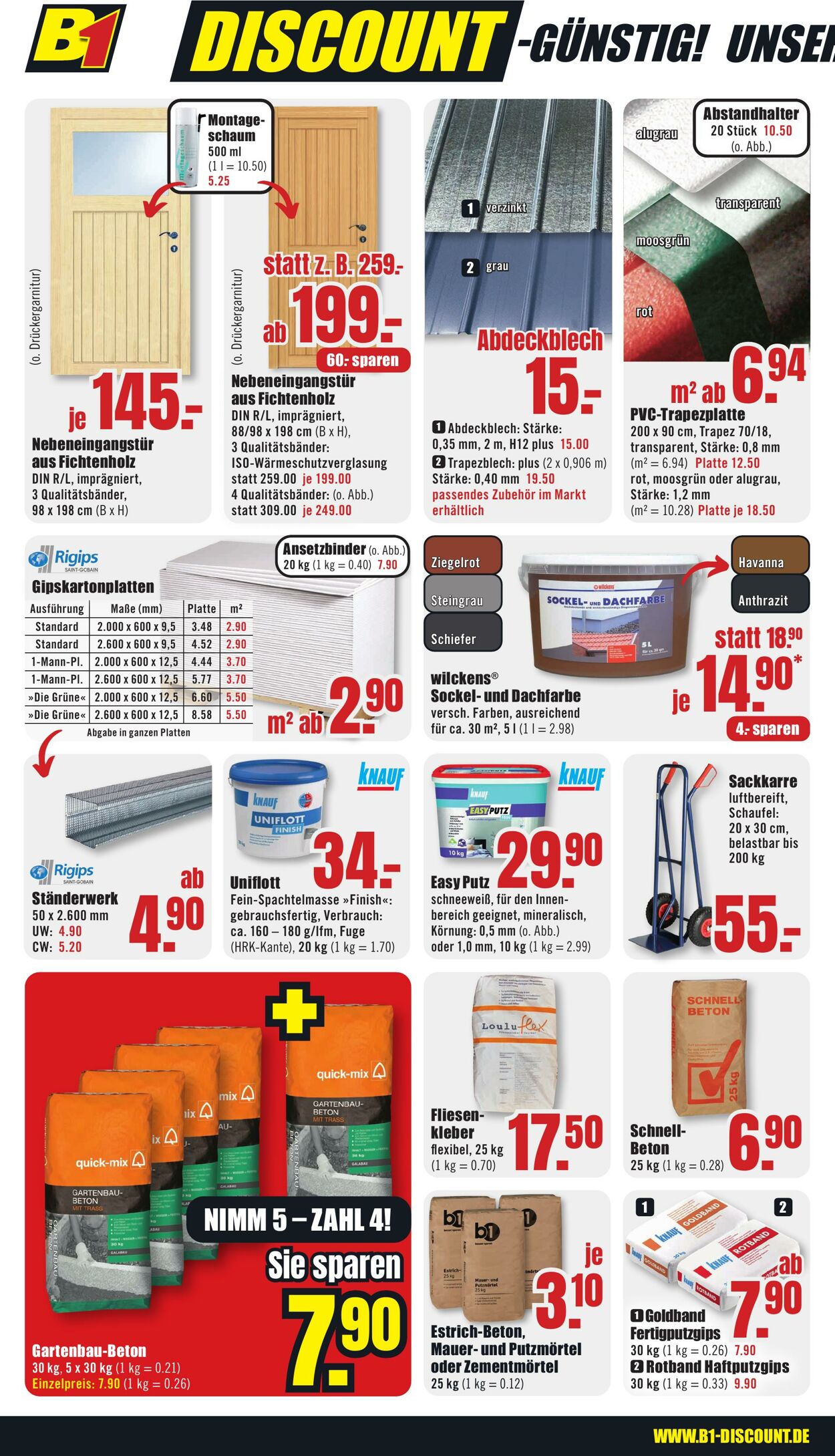 Prospekt B1 Discount Baumarkt 31.05.2025 - 06.06.2025