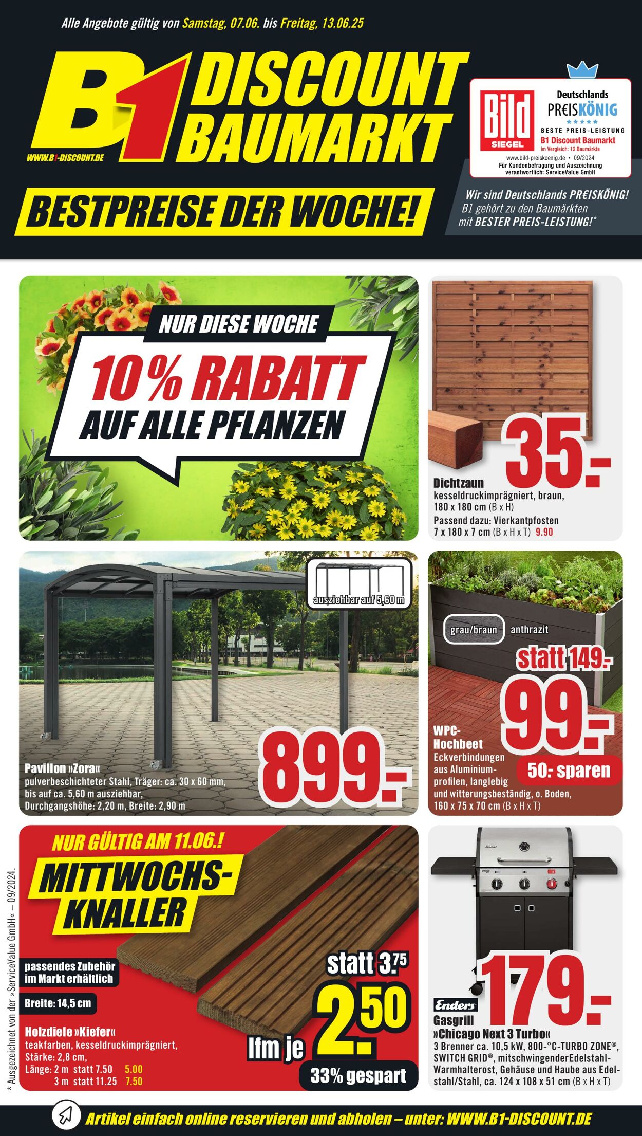 Prospekt B1 Discount Baumarkt 31.05.2025 - 06.06.2025