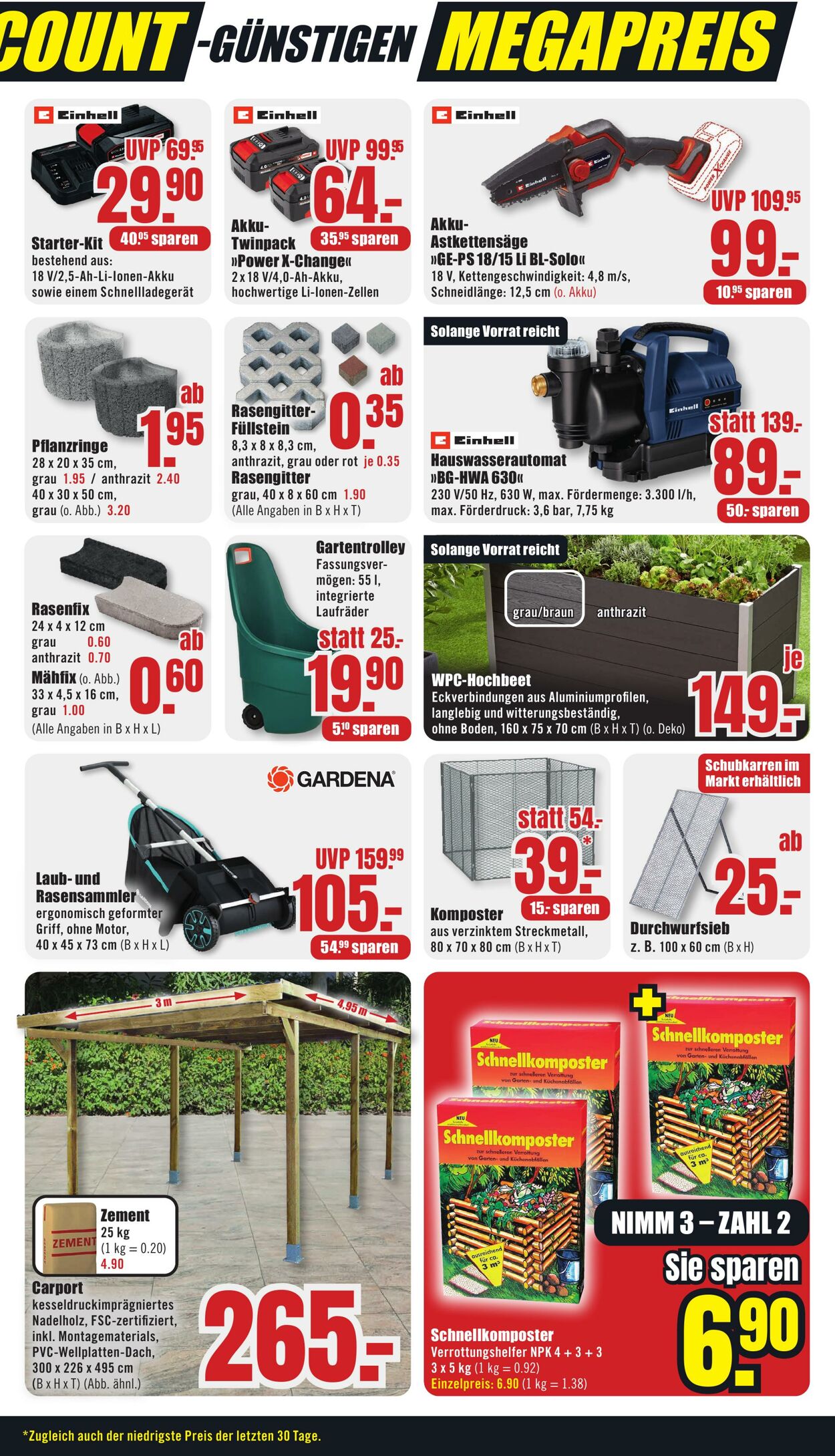 Prospekt B1 Discount Baumarkt 31.08.2024 - 06.09.2024