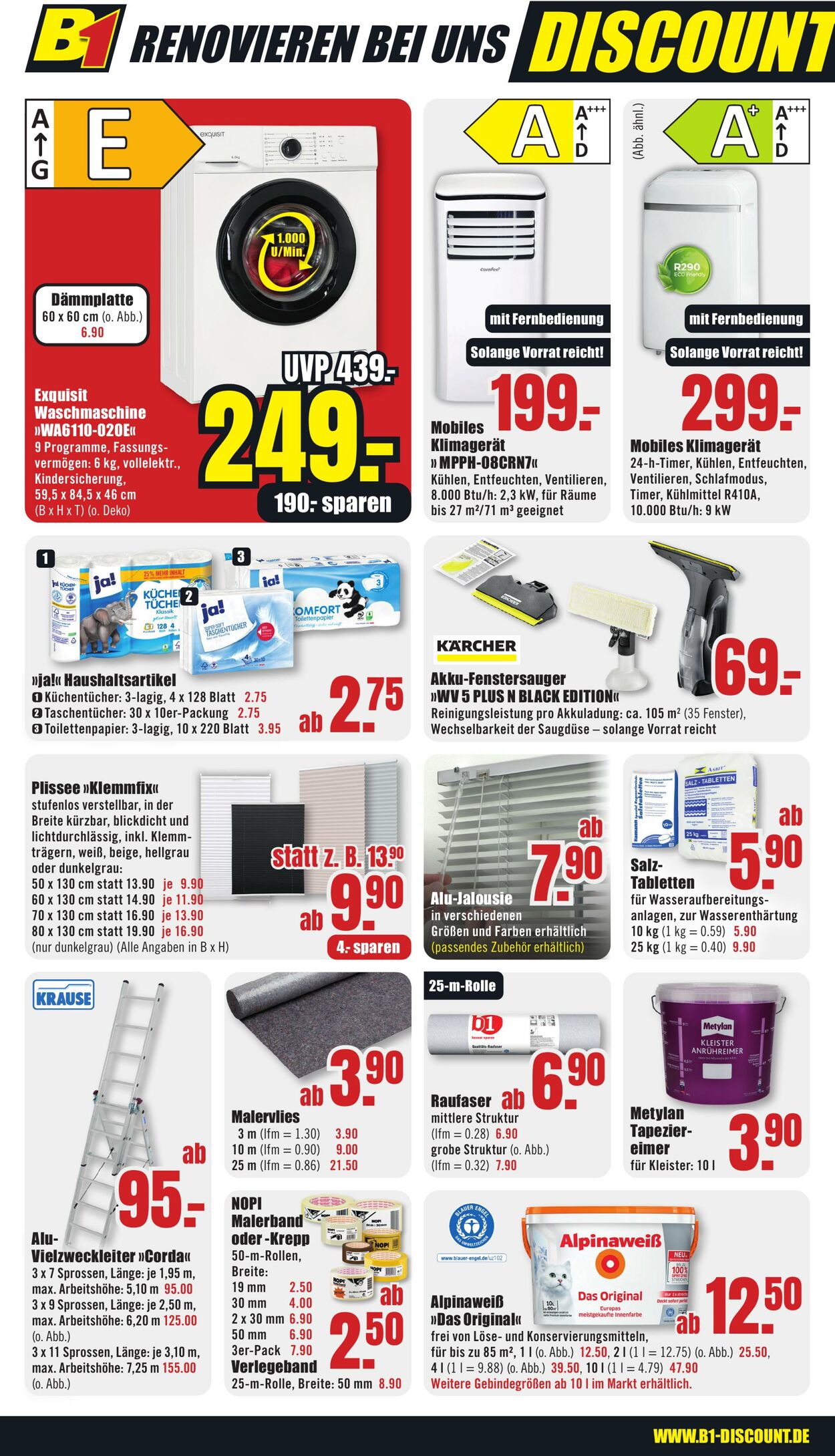 Prospekt B1 Discount Baumarkt 12.07.2025 - 18.07.2025