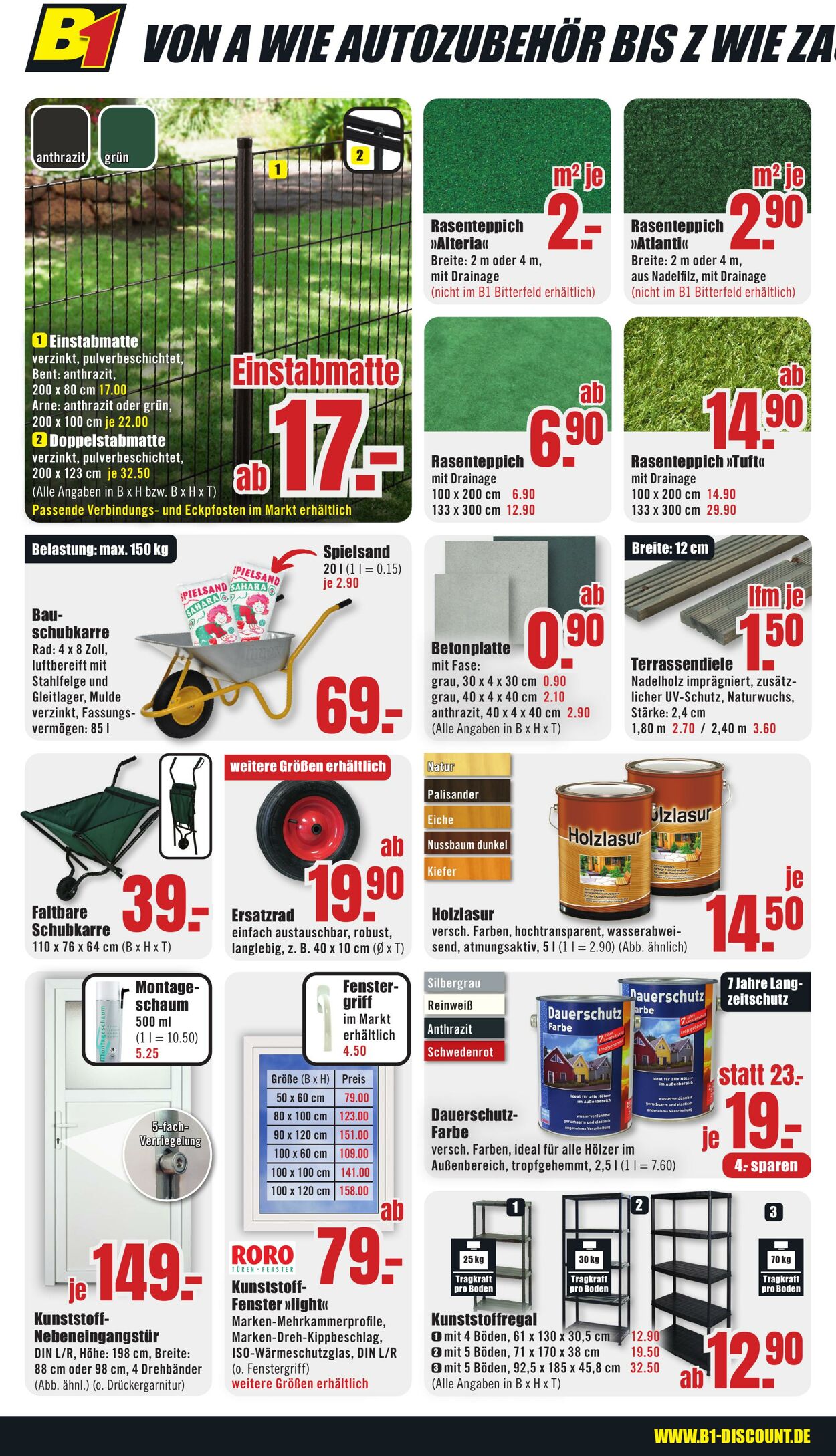 Prospekt B1 Discount Baumarkt 12.07.2025 - 18.07.2025