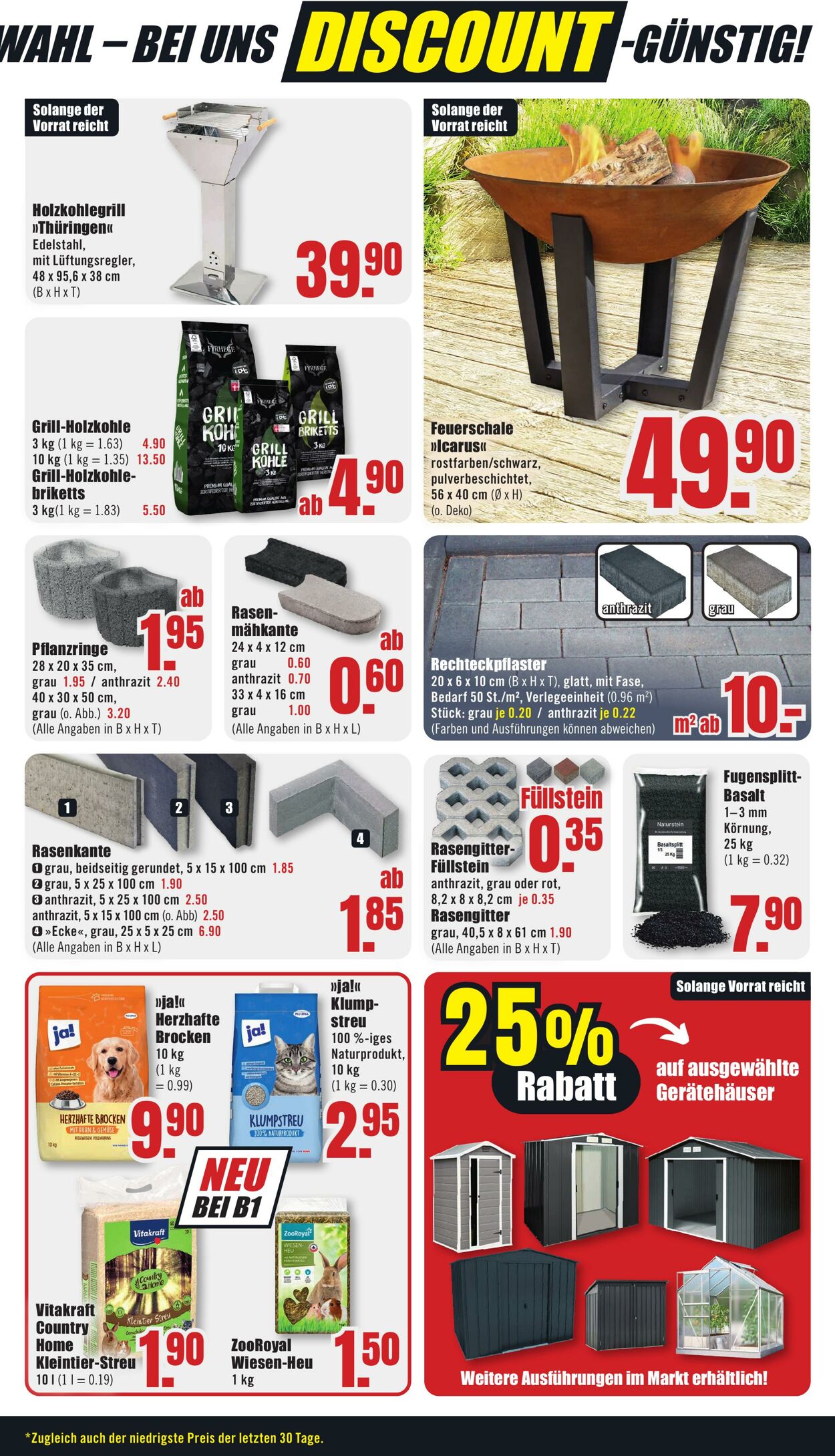 Prospekt B1 Discount Baumarkt 16.08.2025 - 22.08.2025