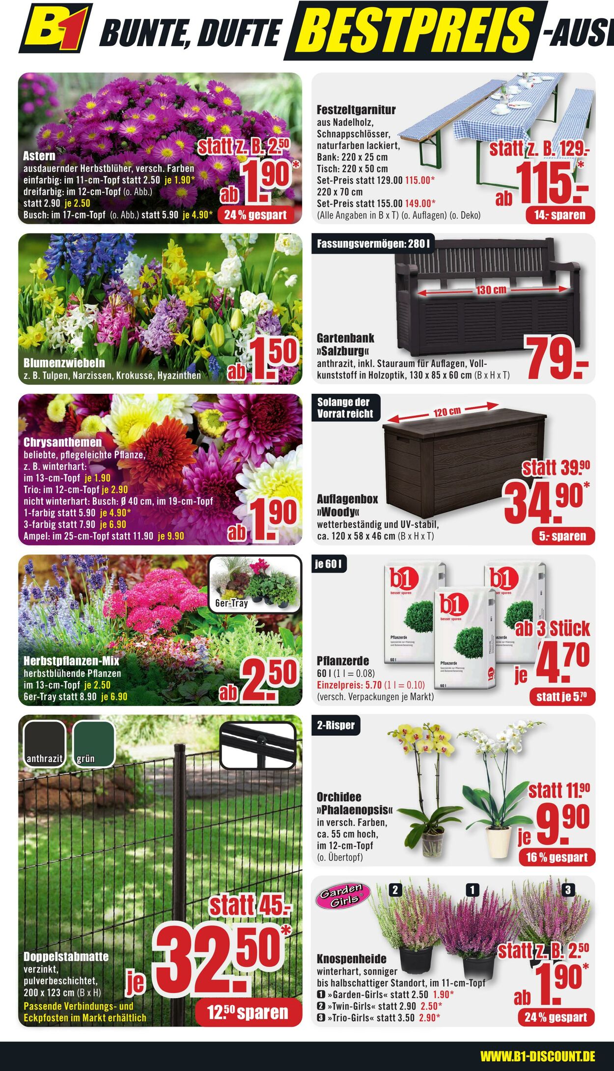 Prospekt B1 Discount Baumarkt 16.08.2025 - 22.08.2025