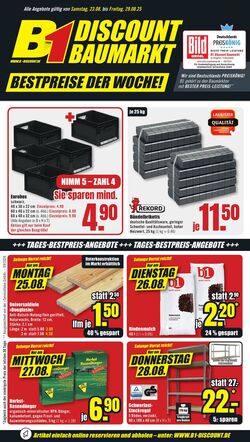 Prospekt B1 Discount Baumarkt 01.11.2025 - 07.11.2025