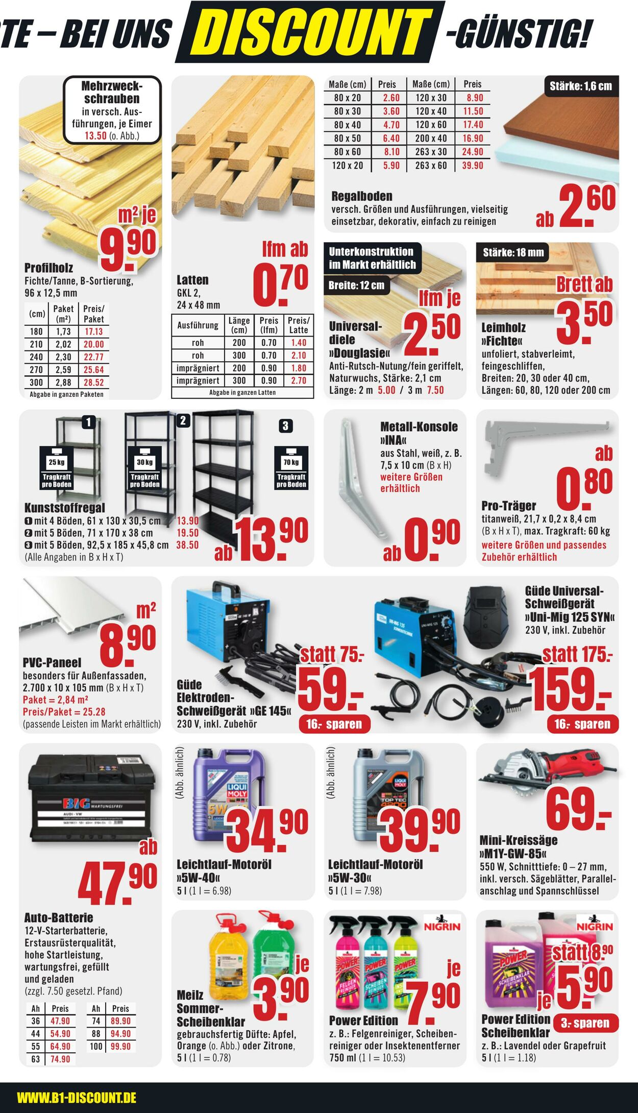 Prospekt B1 Discount Baumarkt 06.07.2024 - 12.07.2024